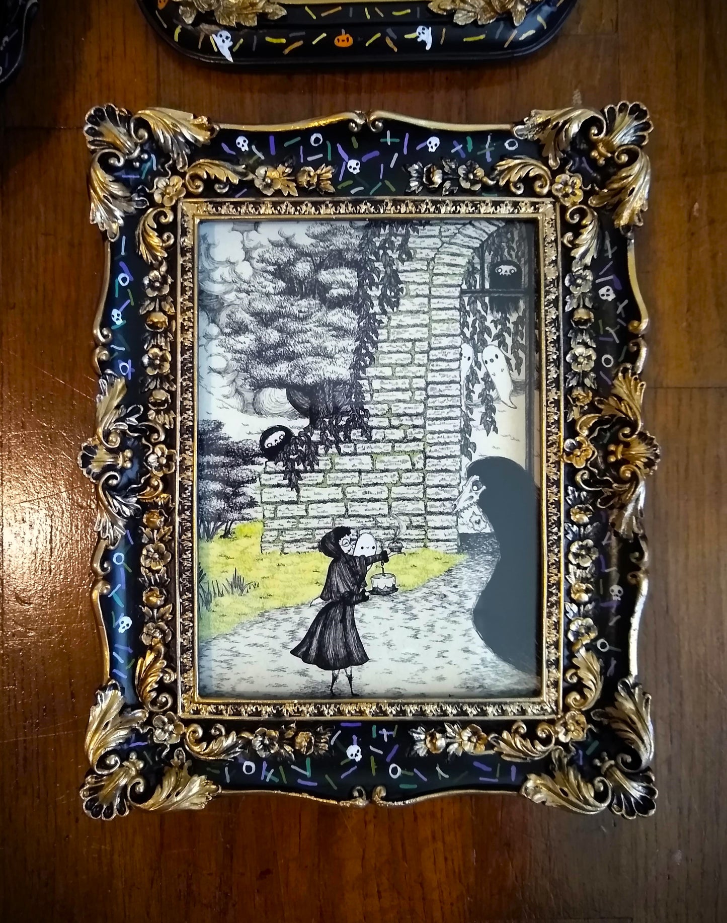Halloween Sprinkle Frames - Skulls and Eyeballs