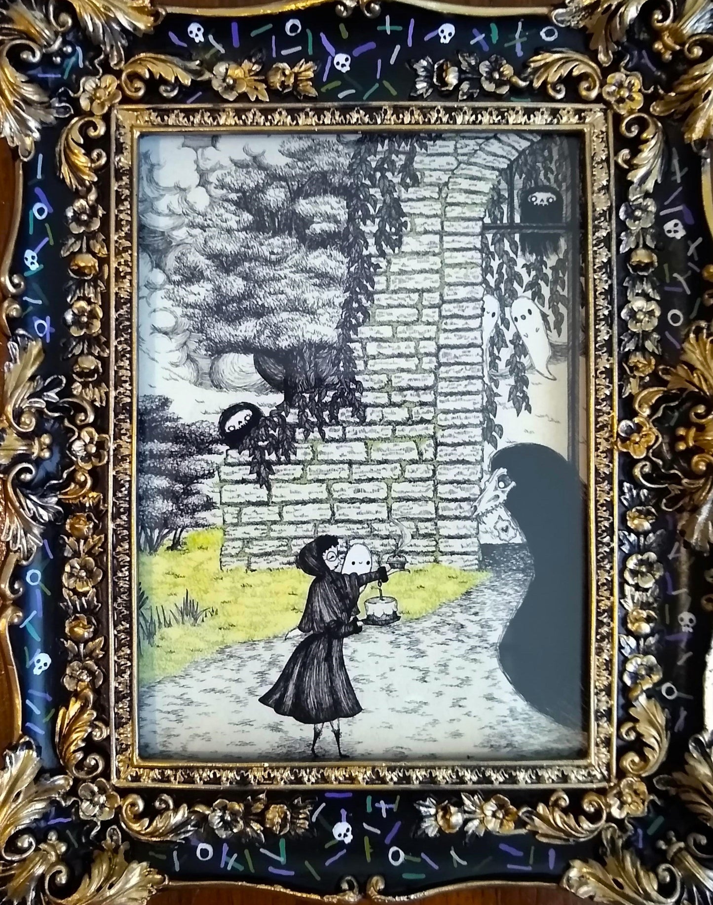 Halloween Sprinkle Frames - Skulls and Eyeballs