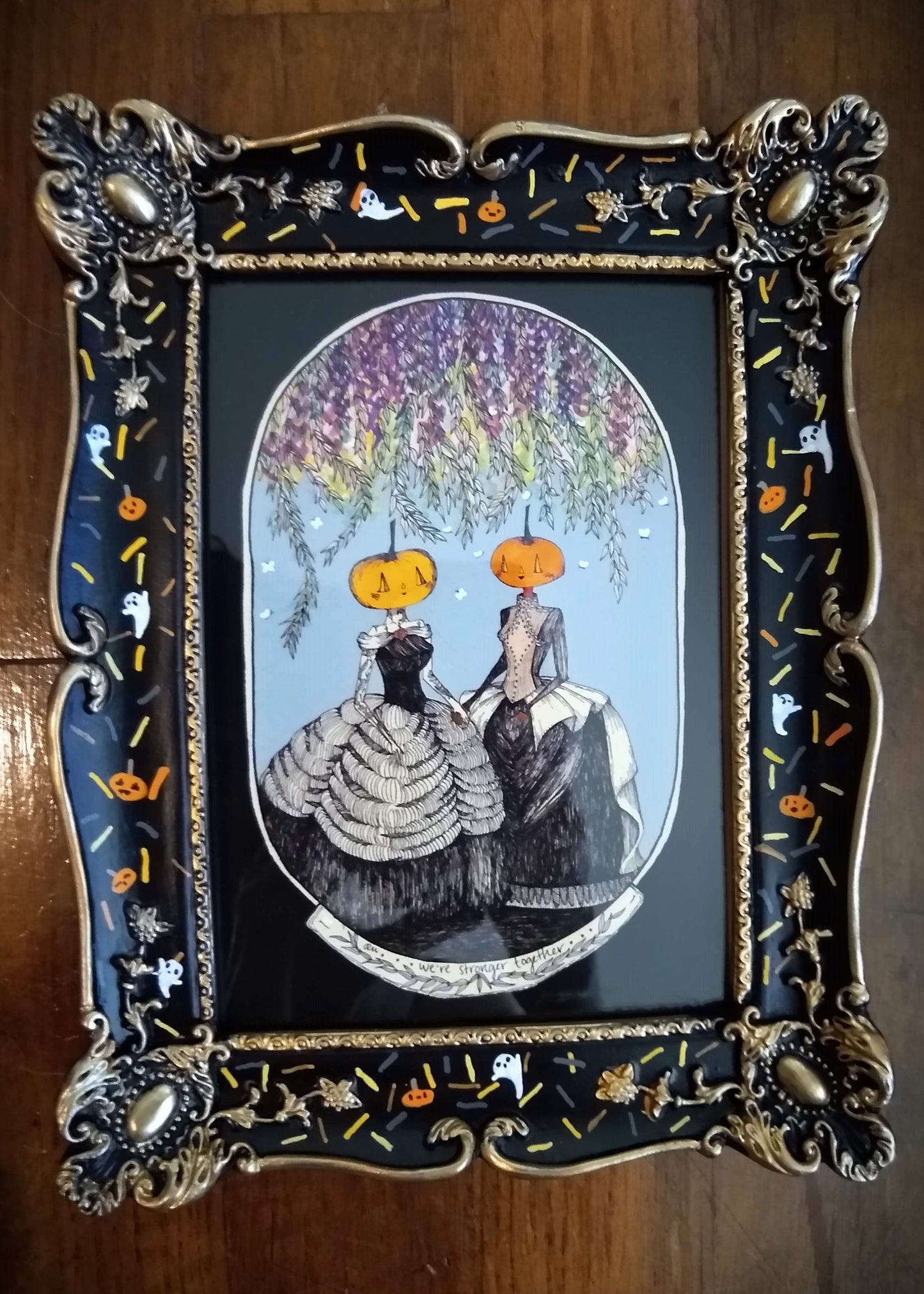 Halloween Sprinkle Frames - Ghosts and Jack O' Lanterns