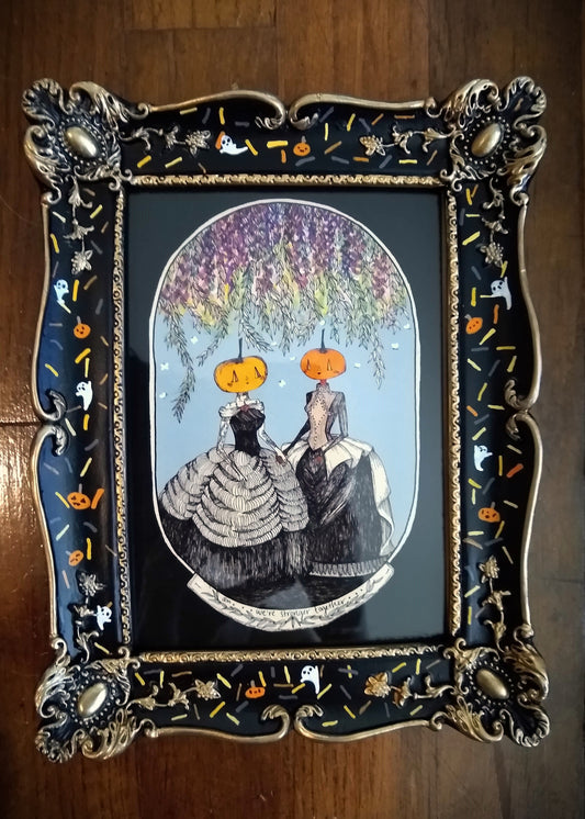 Halloween Sprinkle Frames - Ghosts and Jack O' Lanterns