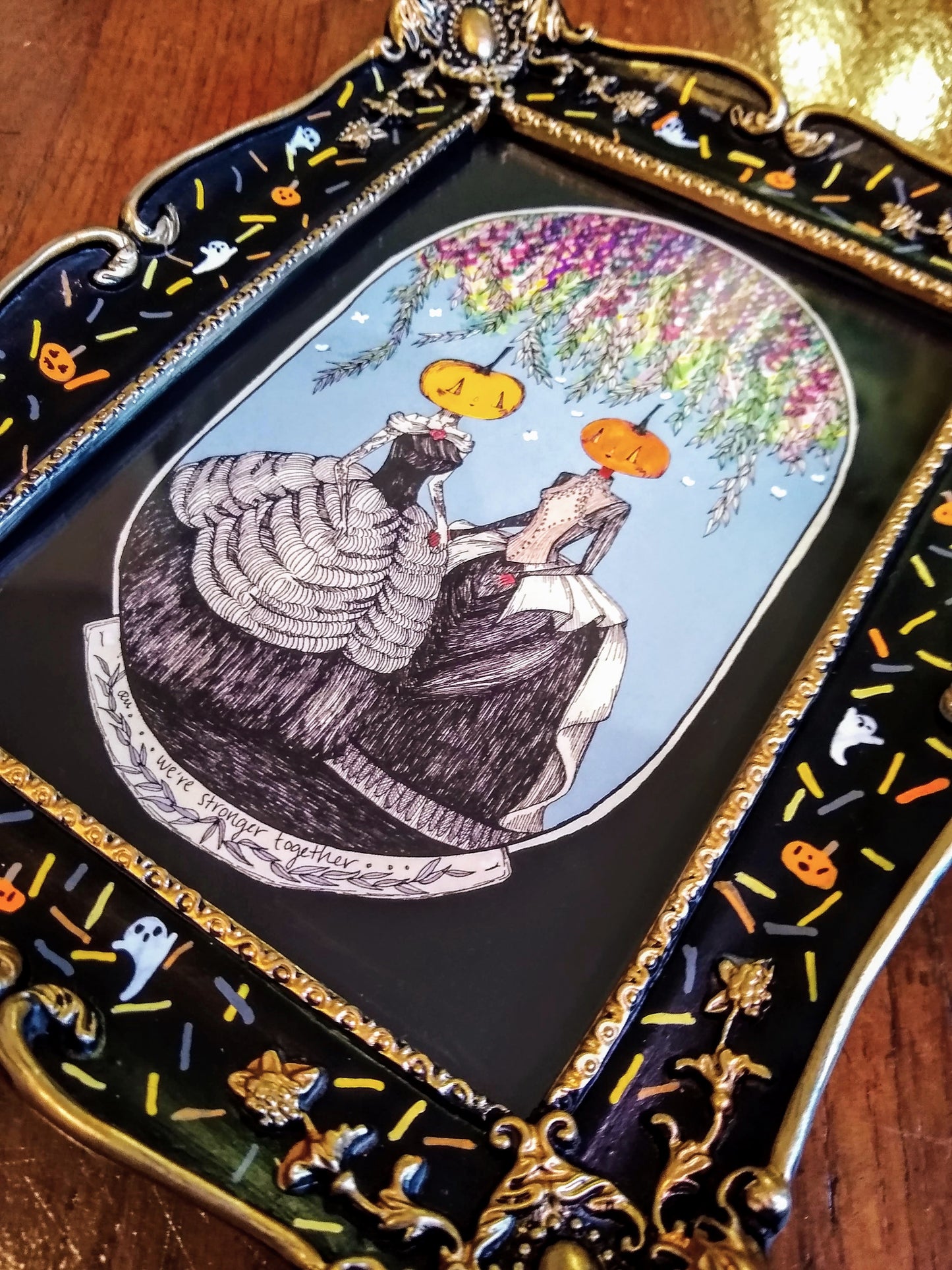 Halloween Sprinkle Frames - Ghosts and Jack O' Lanterns