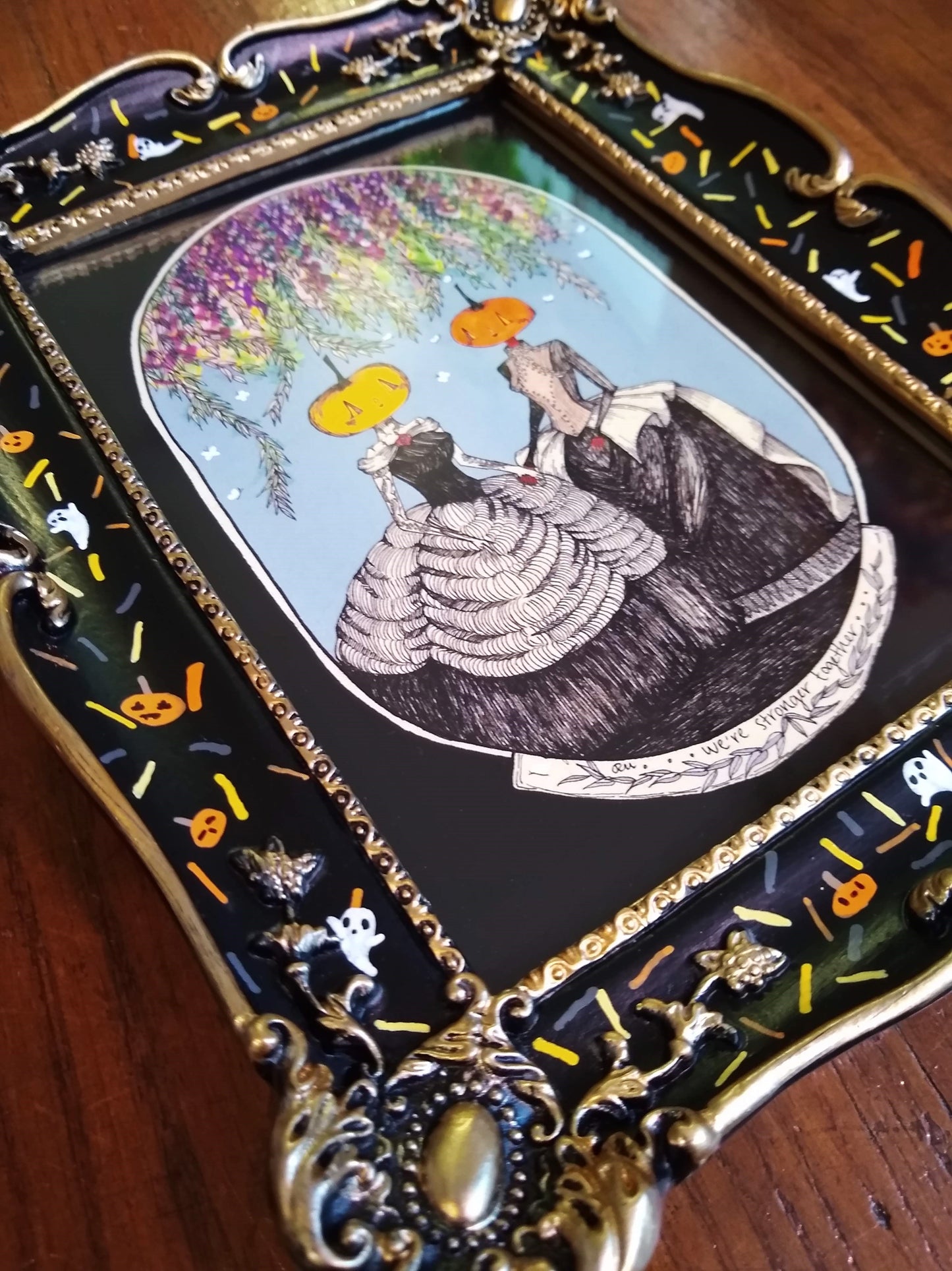 Halloween Sprinkle Frames - Ghosts and Jack O' Lanterns