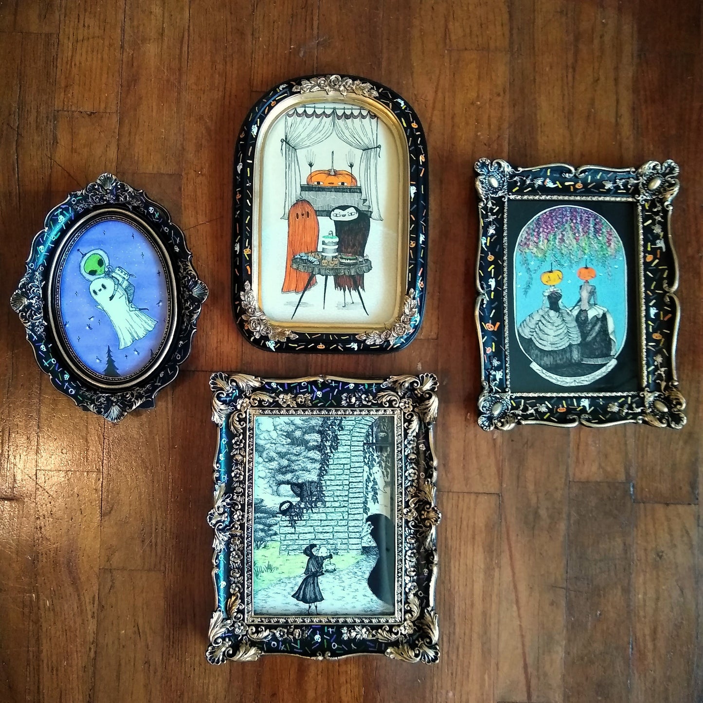 Halloween Sprinkle Frames - Skulls and Eyeballs