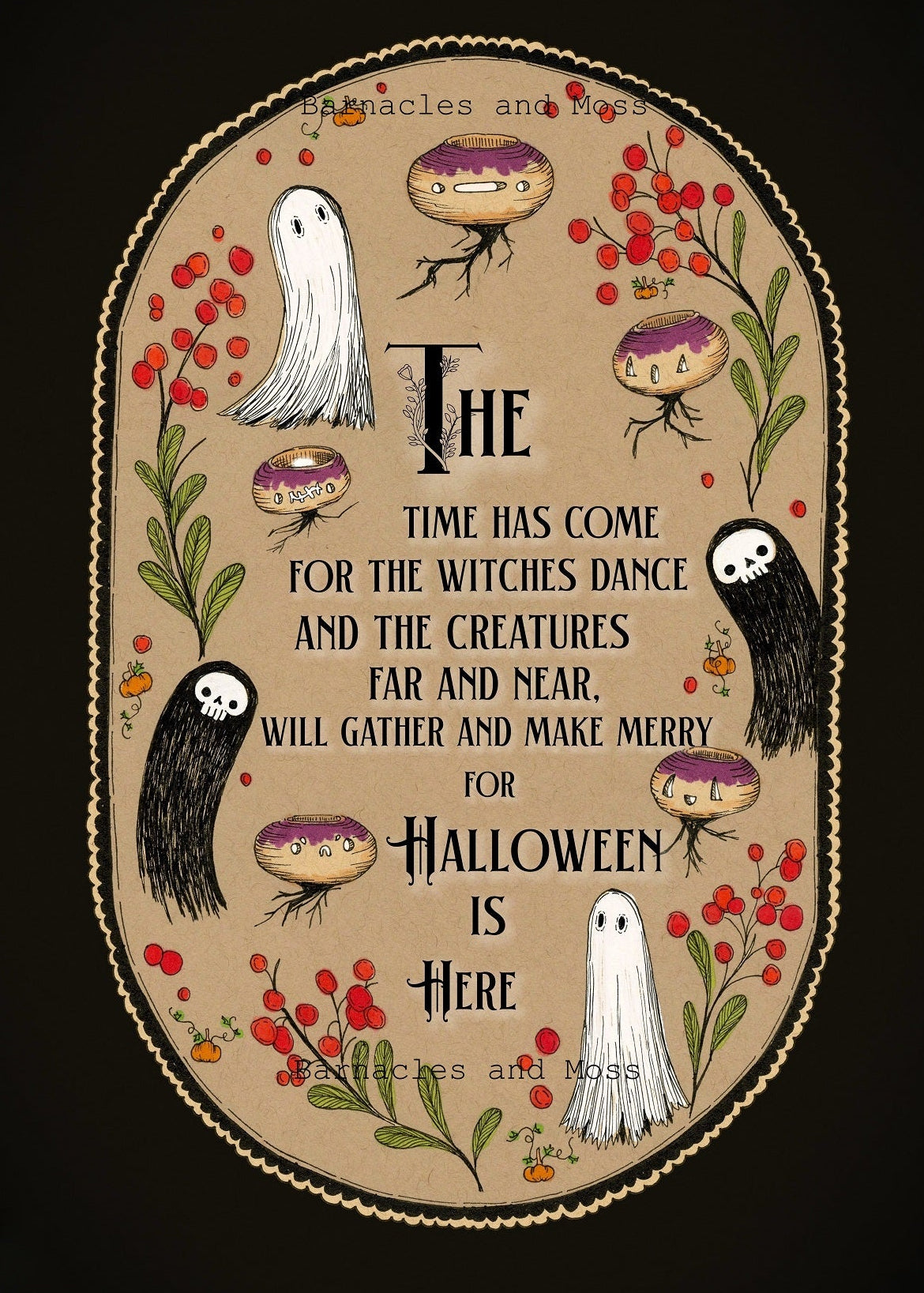 Halloween is Here Fine Art Print