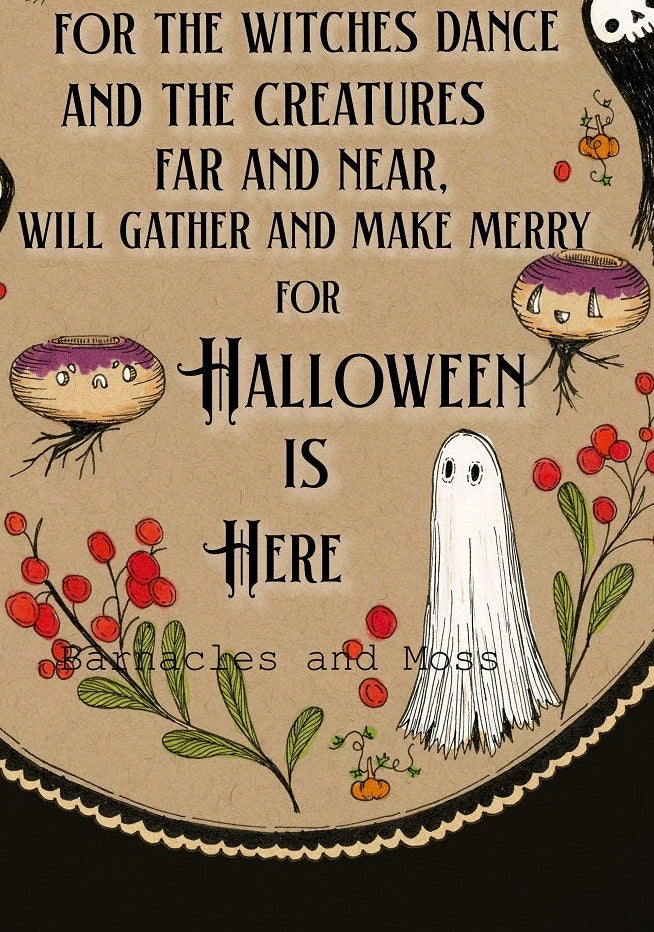 Halloween is Here Fine Art Print