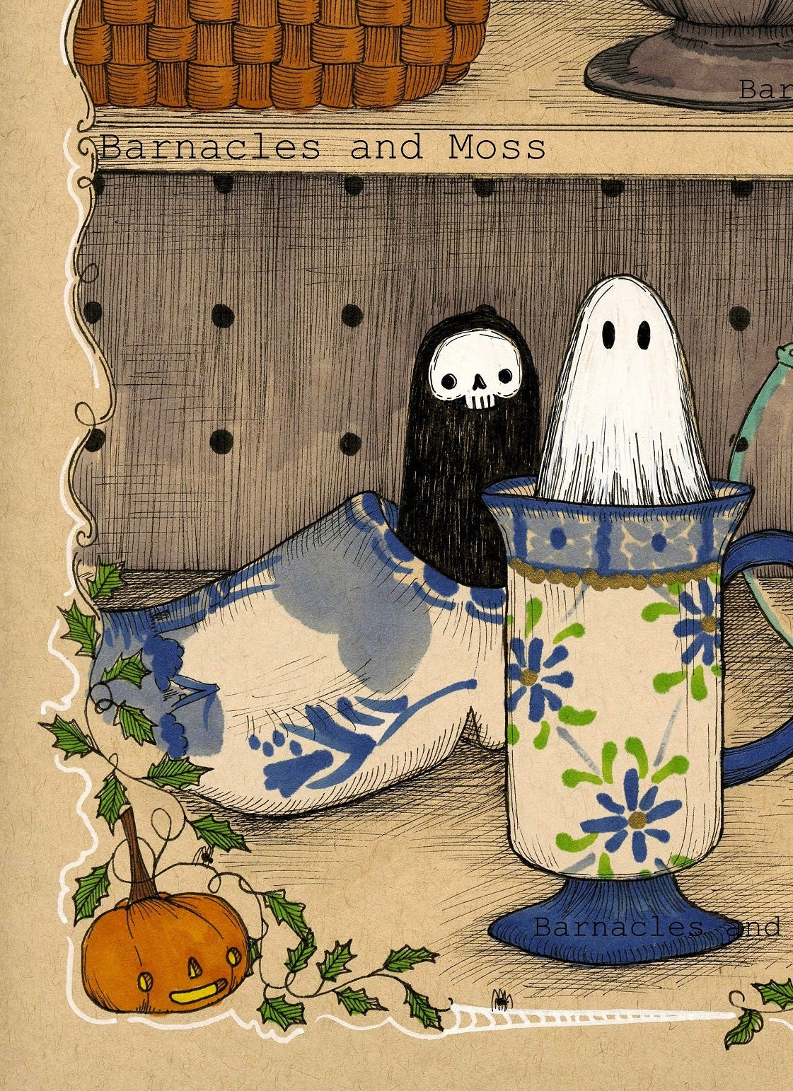 Haunted Thrift Store Shelves Fine Art Print