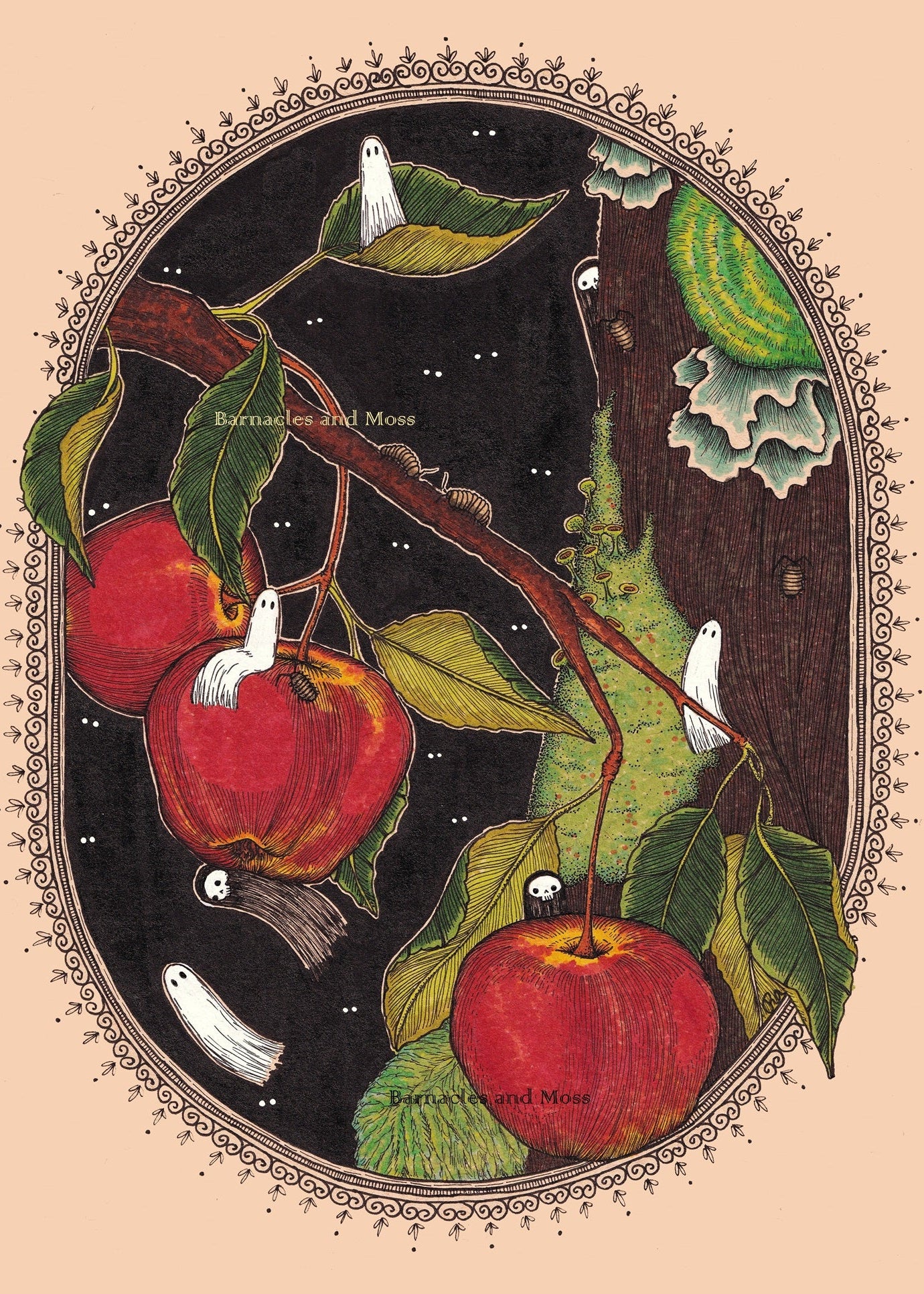 In the Apple Orchard Fine Art Print