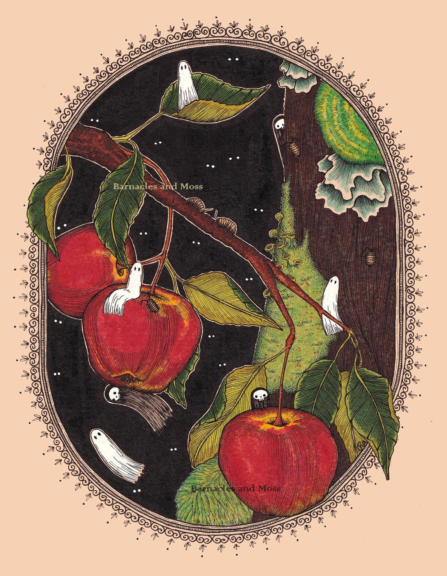 In the Apple Orchard Fine Art Print