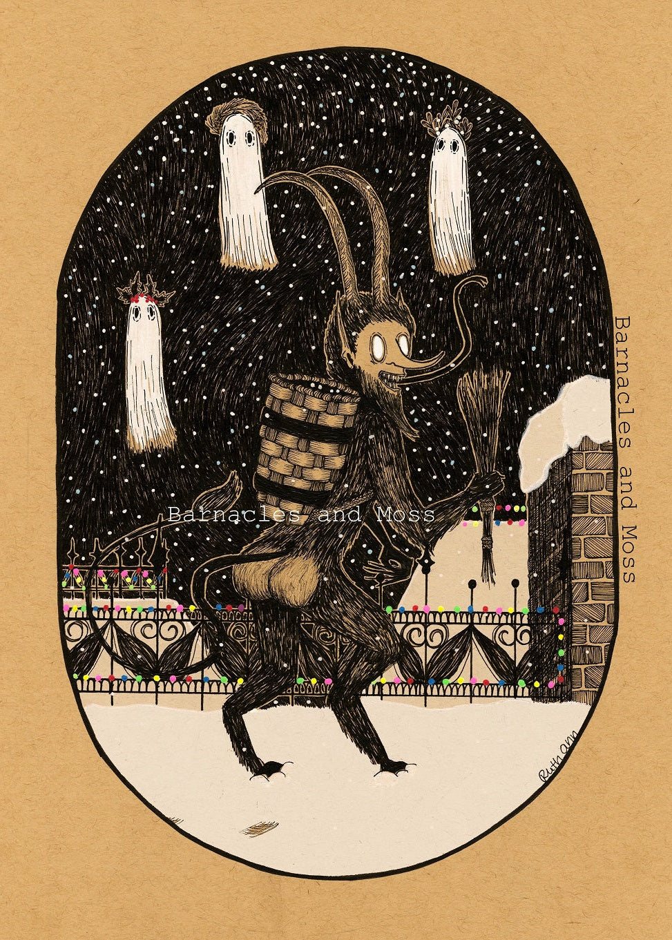 Krampus Booty Fine Art Print