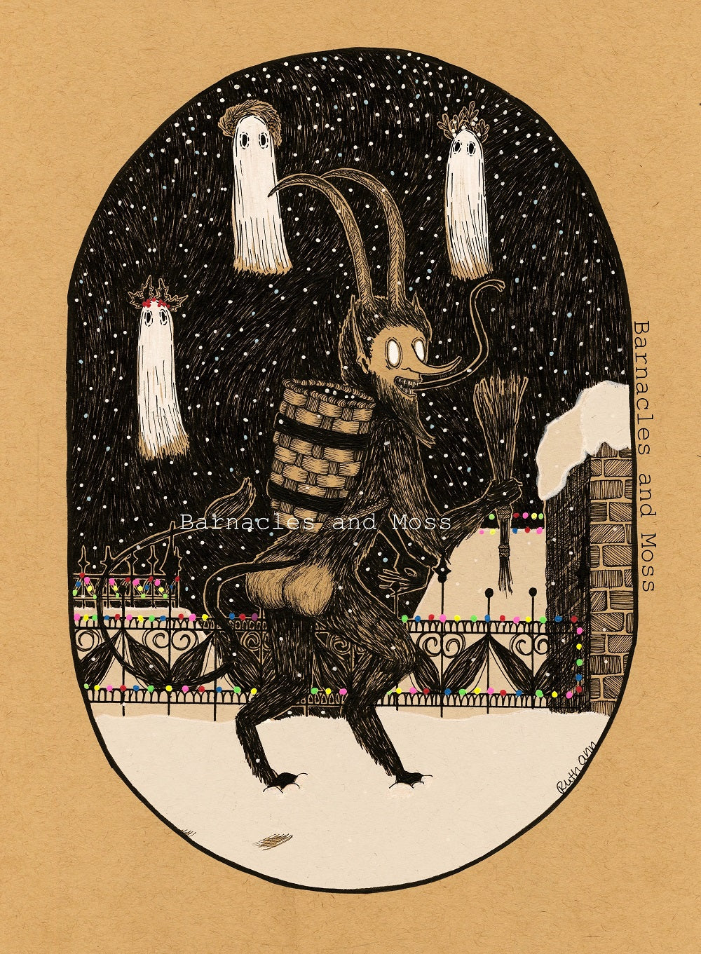 Krampus Booty Fine Art Print