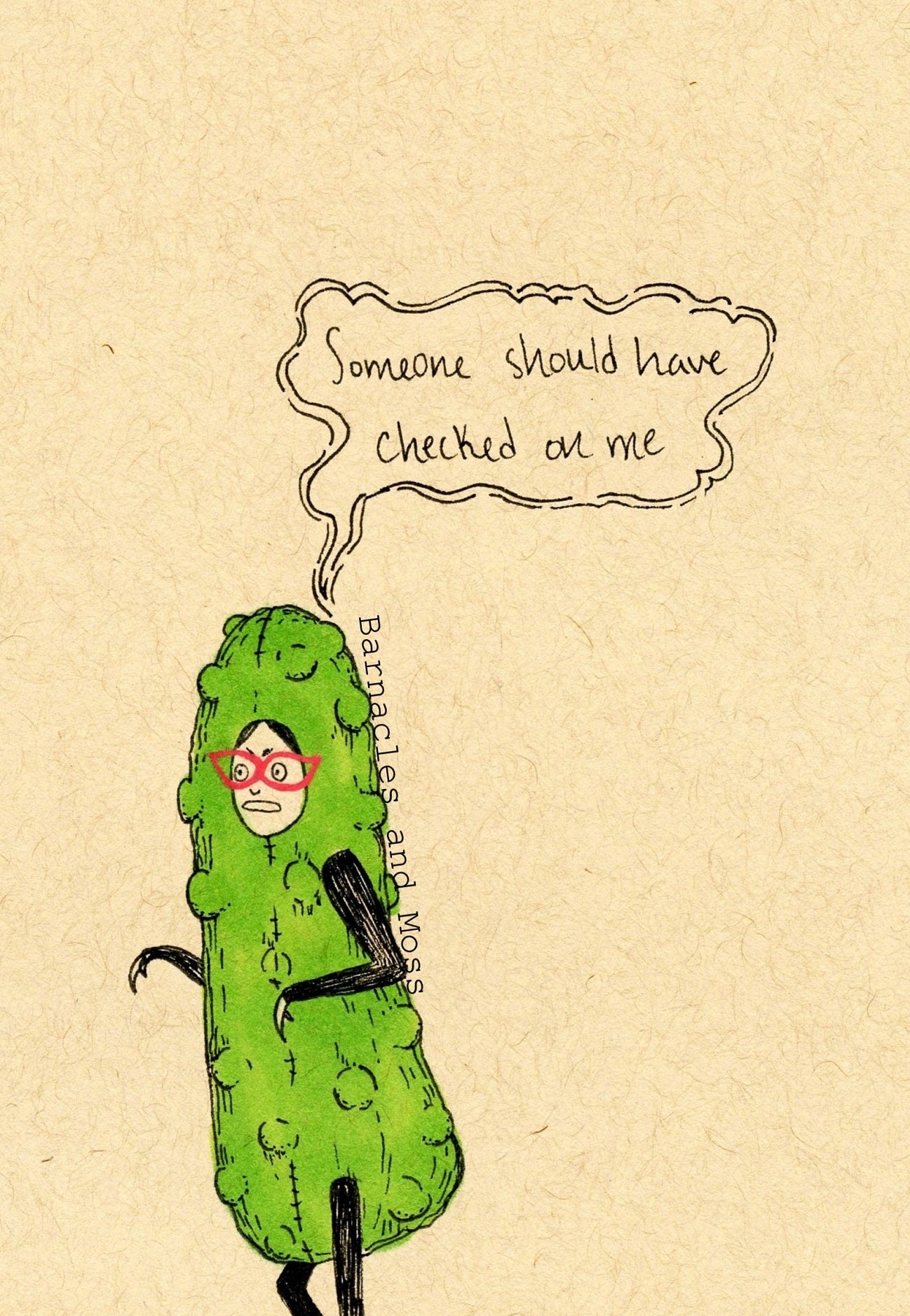 Someone Should Have Checked On Me Fine Art Print