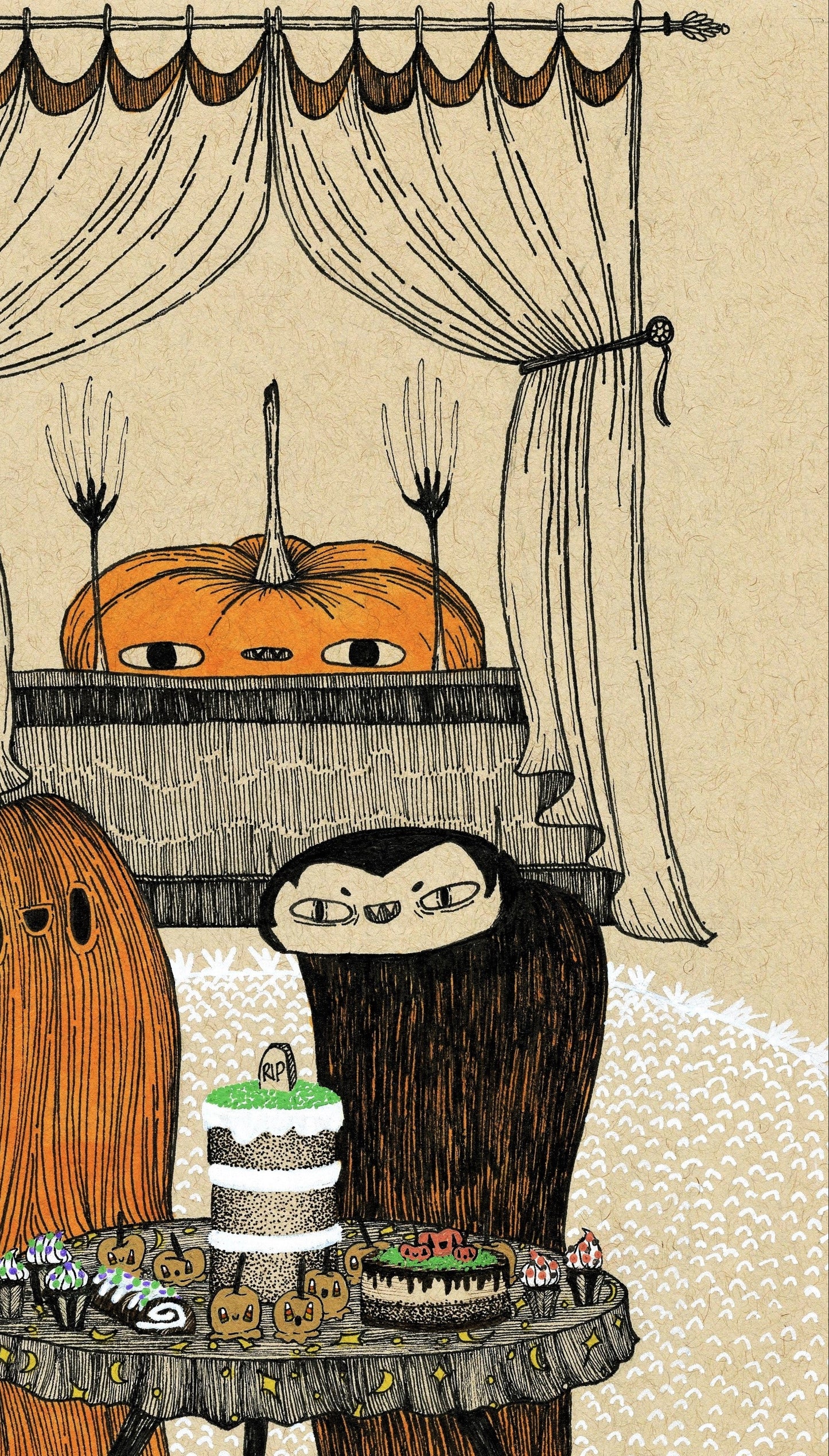Lonely Pumpkin Fine Art Print