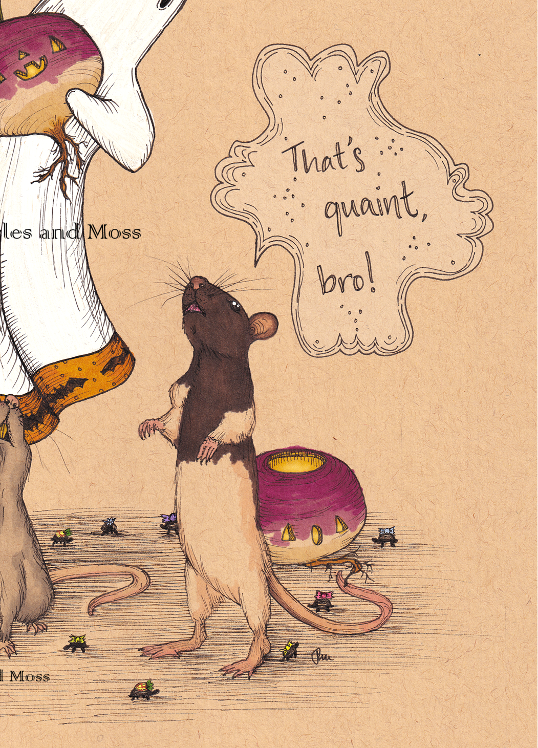 That's Quaint, Bro!" Fine Art Print