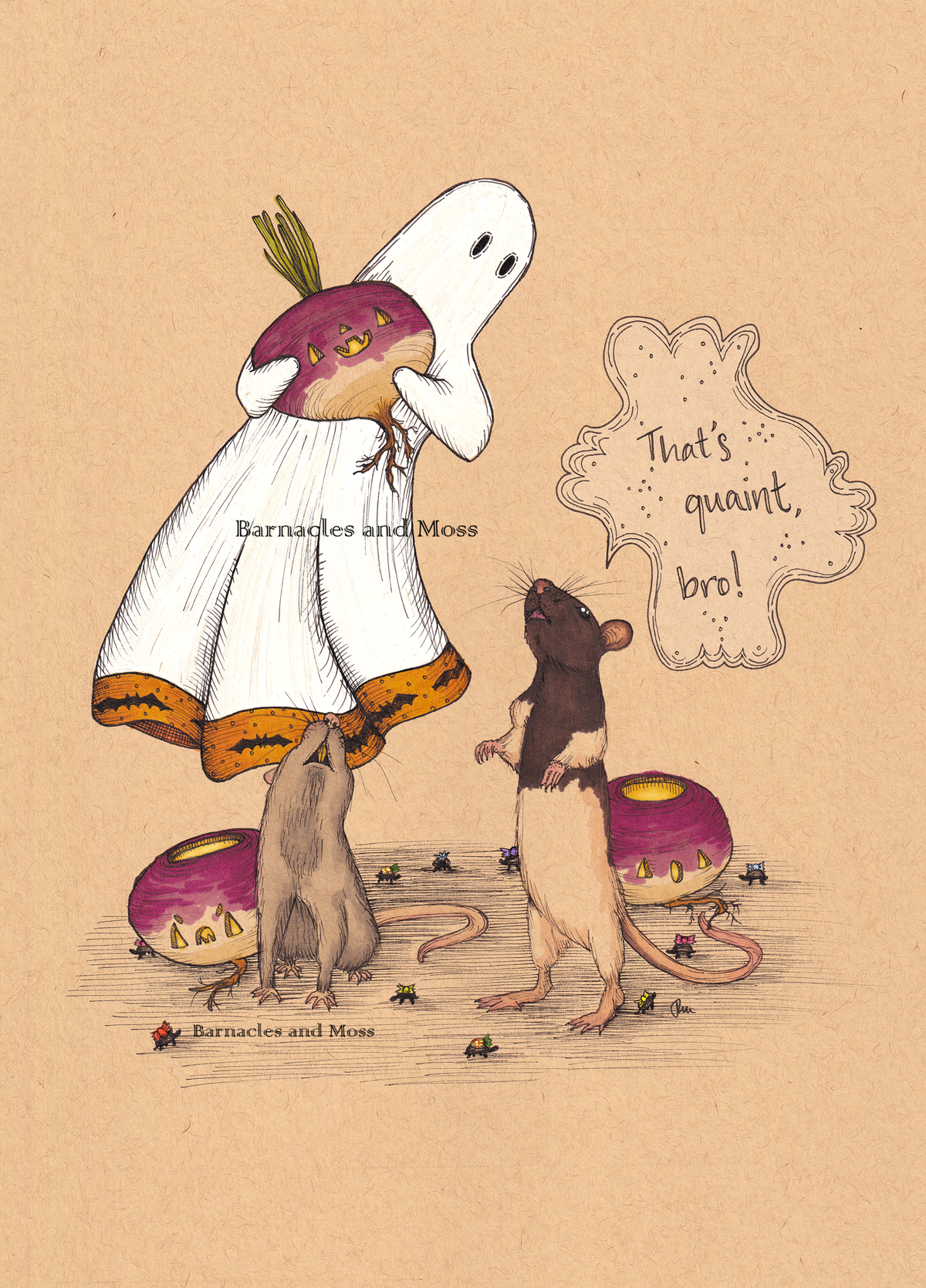 That's Quaint, Bro!" Fine Art Print