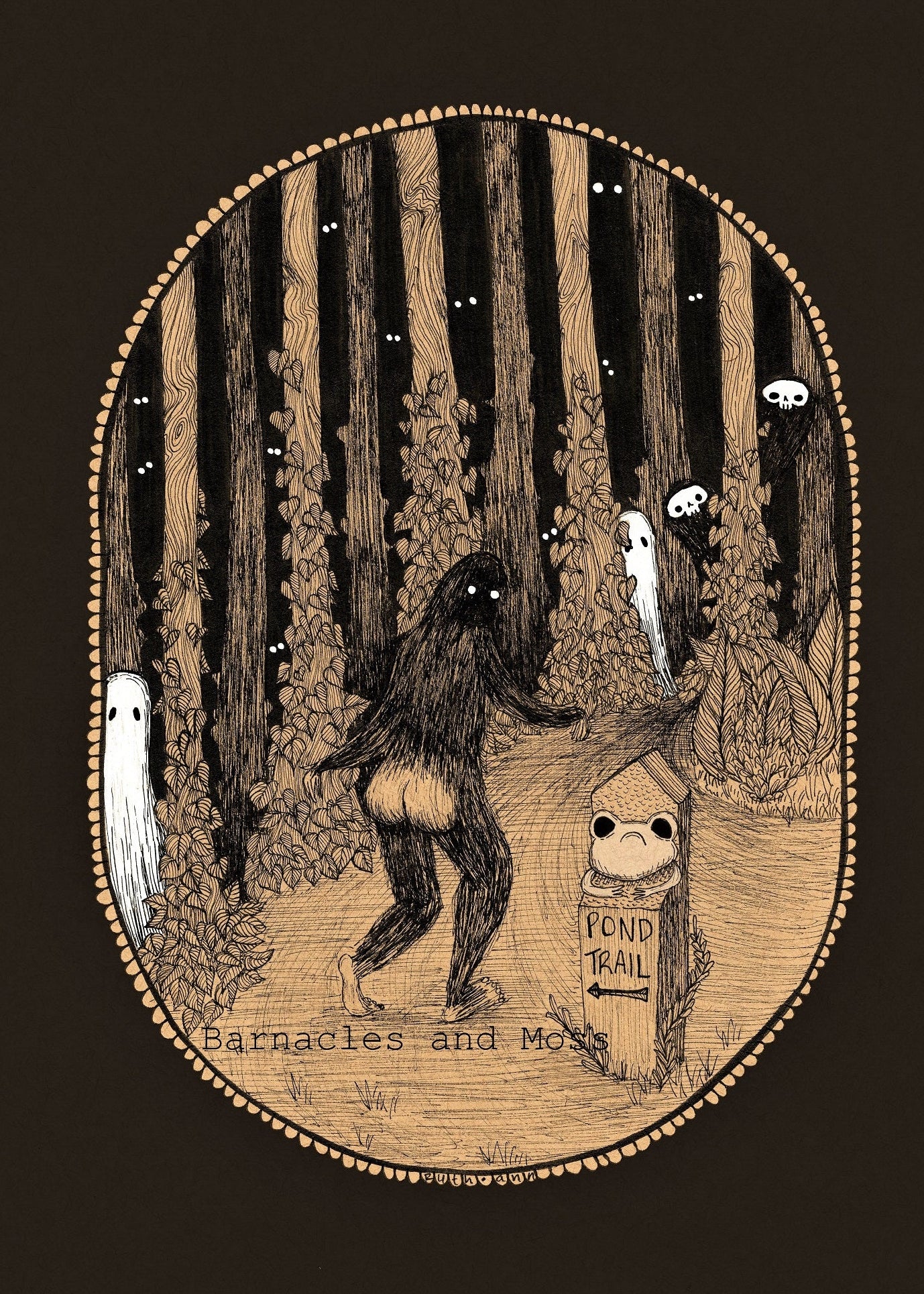 Bigfoot Booty Fine Art Print