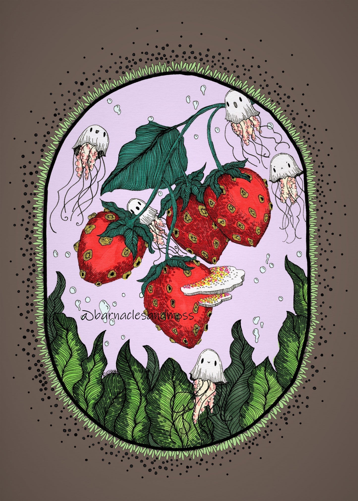 Strawberry Seas Fine Art Print