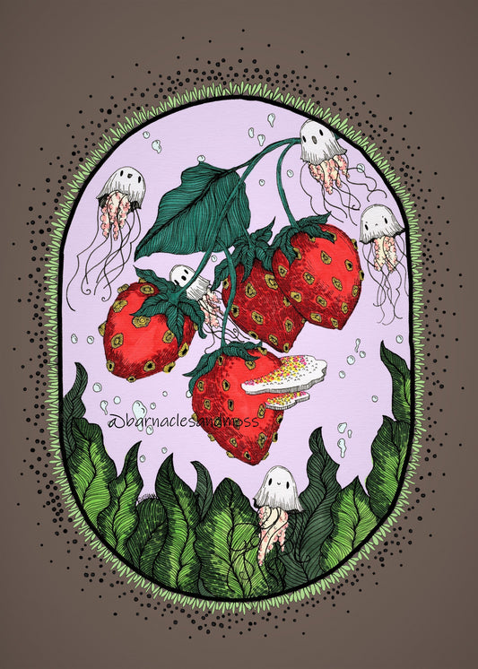 Strawberry Seas Fine Art Print