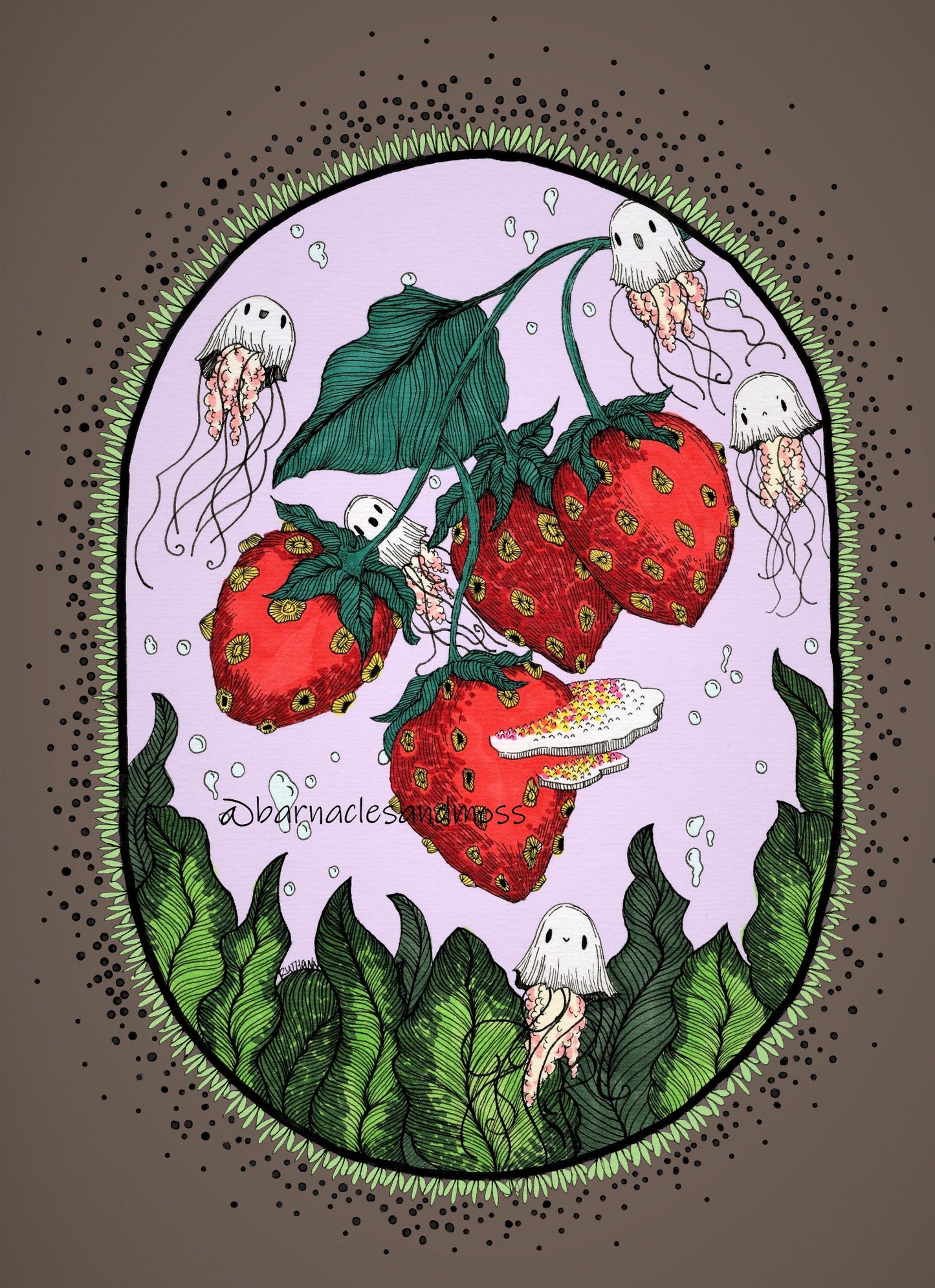 Strawberry Seas Fine Art Print