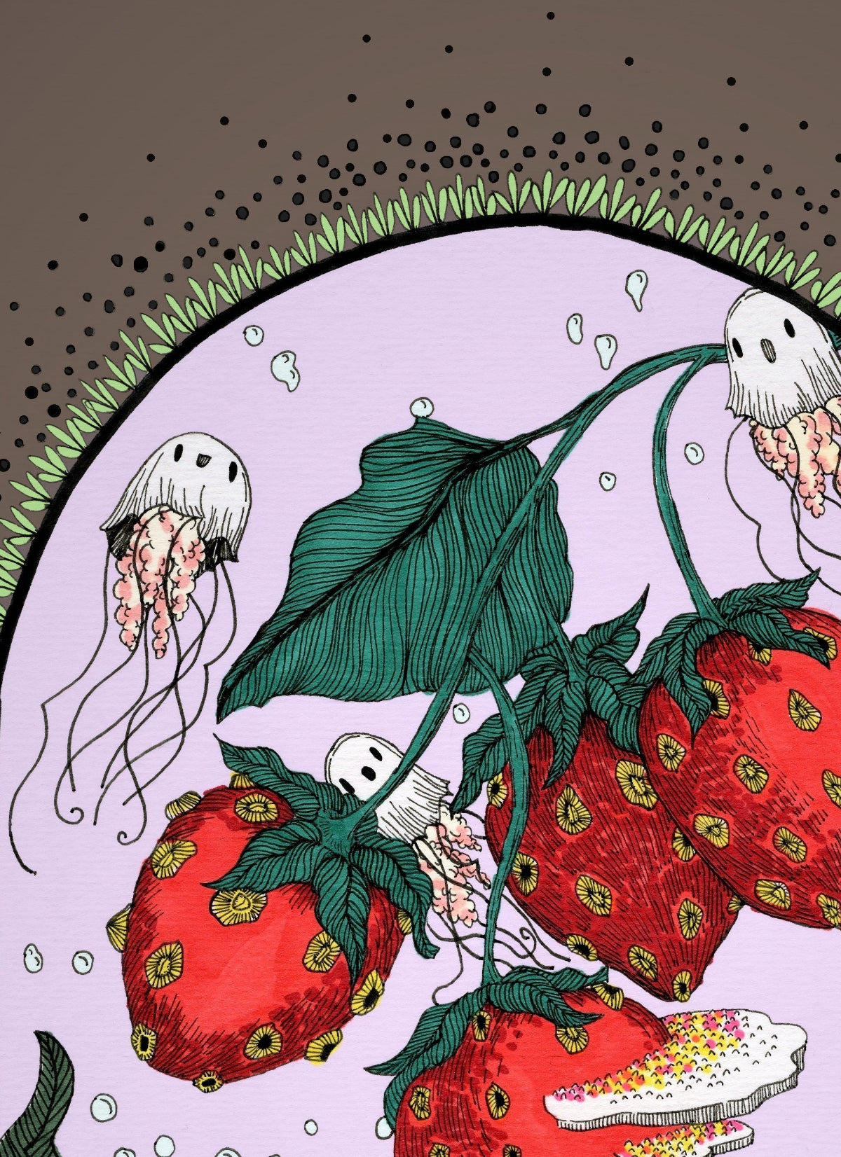 Strawberry Seas Fine Art Print