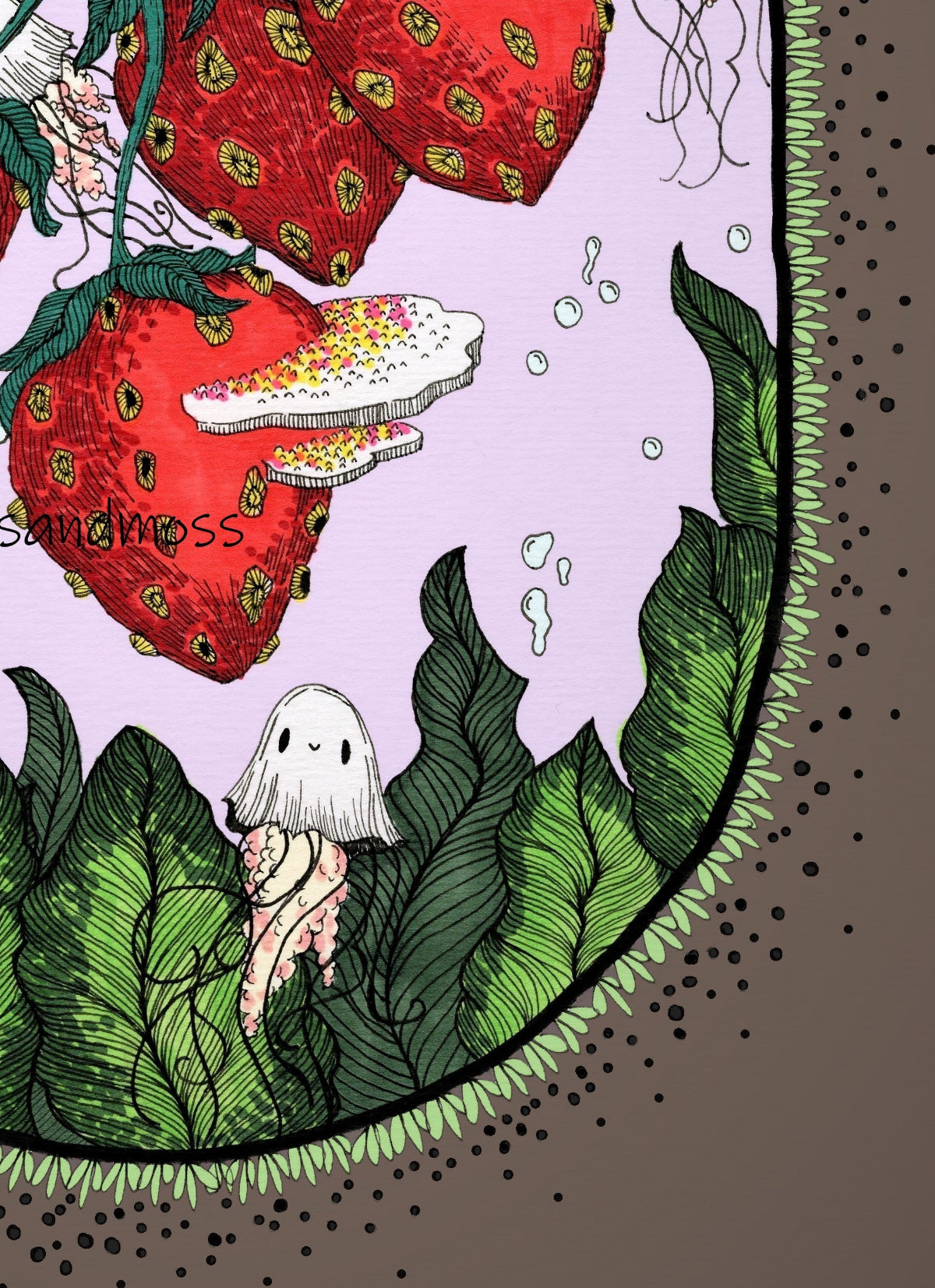 Strawberry Seas Fine Art Print