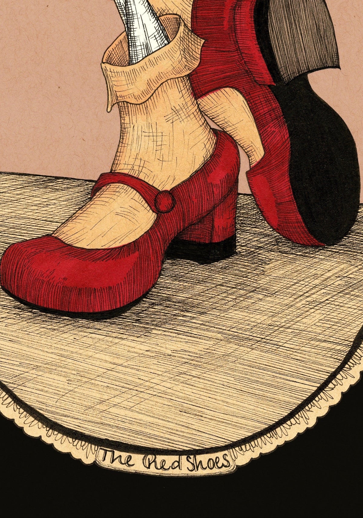 The Red Shoes Fine Art Print