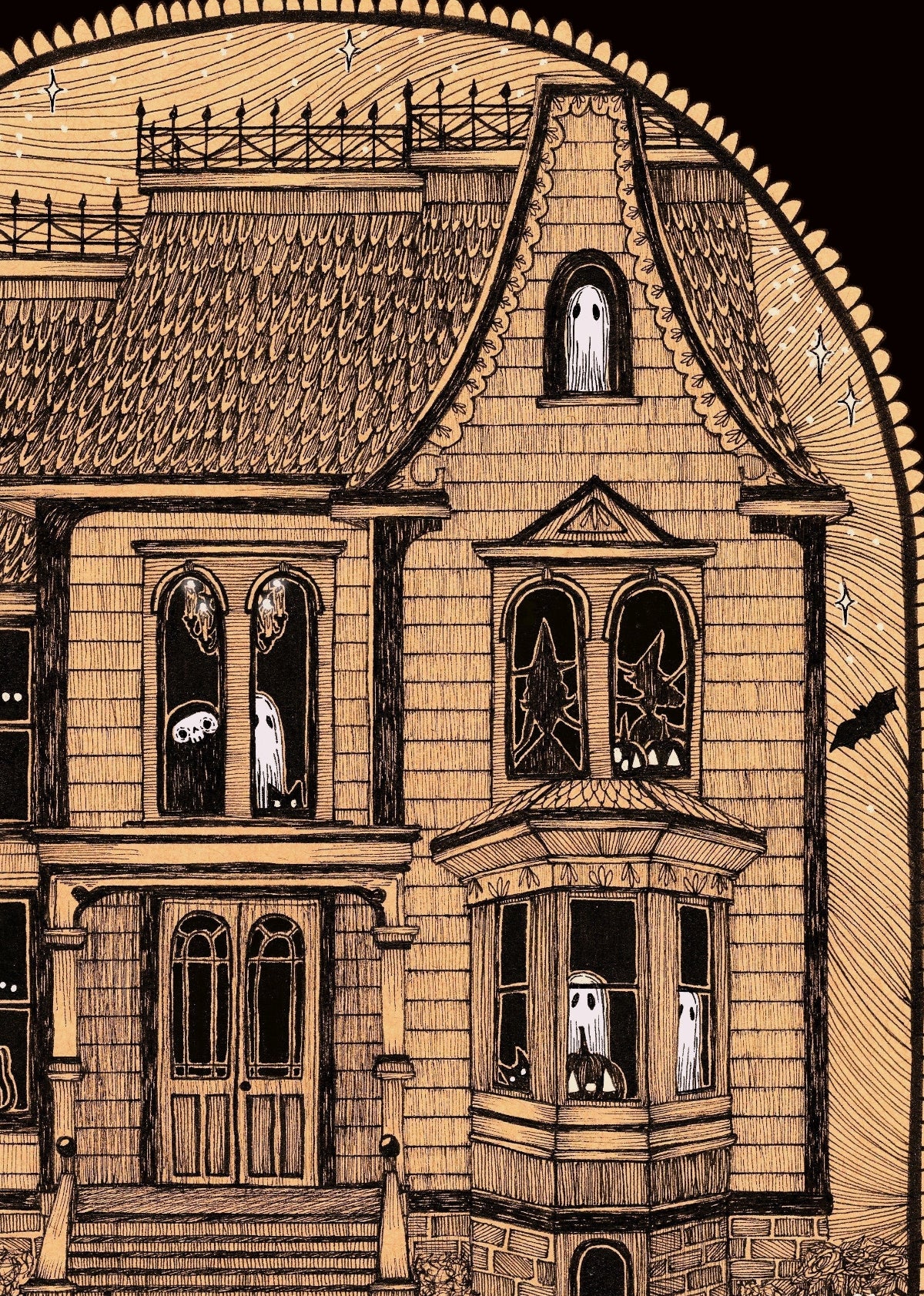 Haunted Victorian Fine Art Print