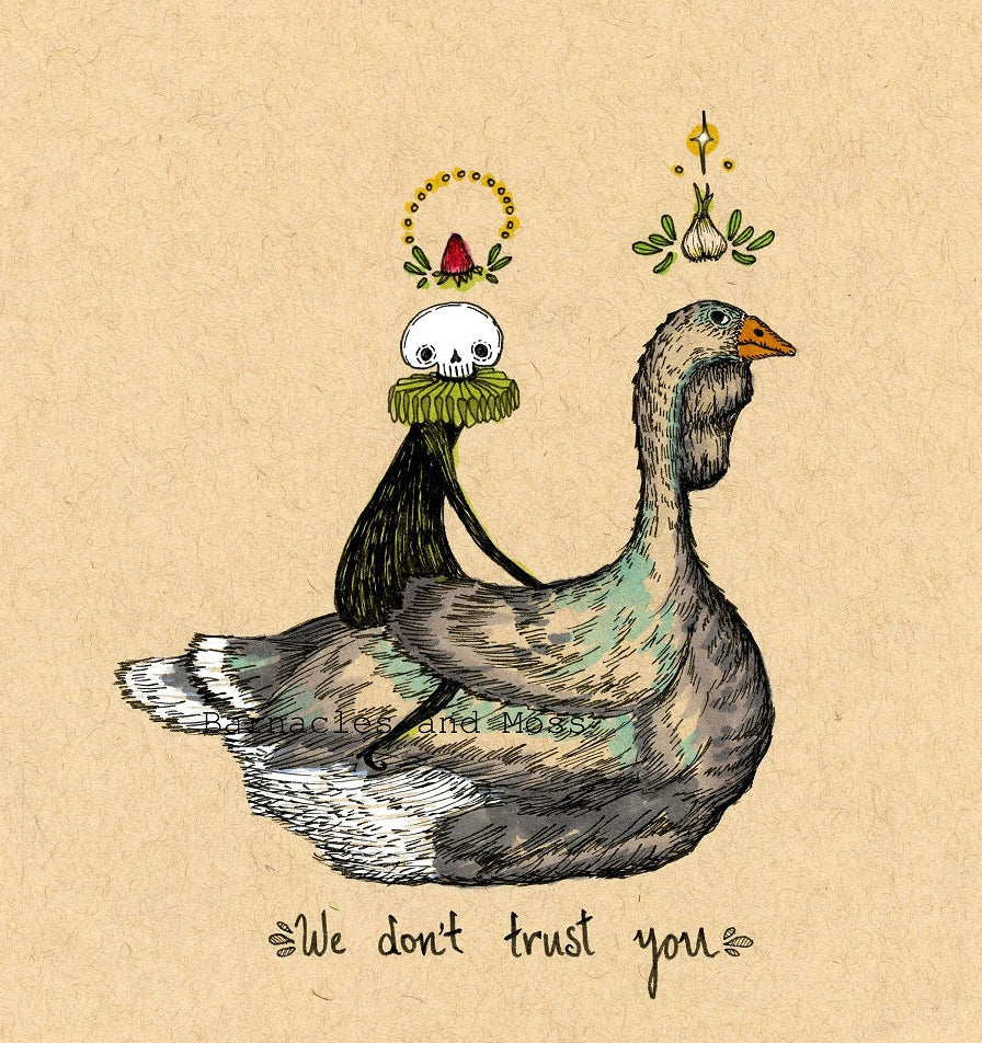 We Don't Trust You Fine Art Print