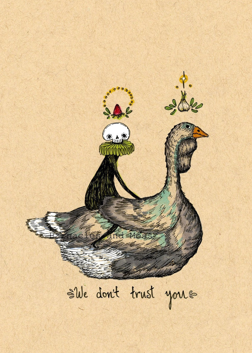 We Don't Trust You Fine Art Print