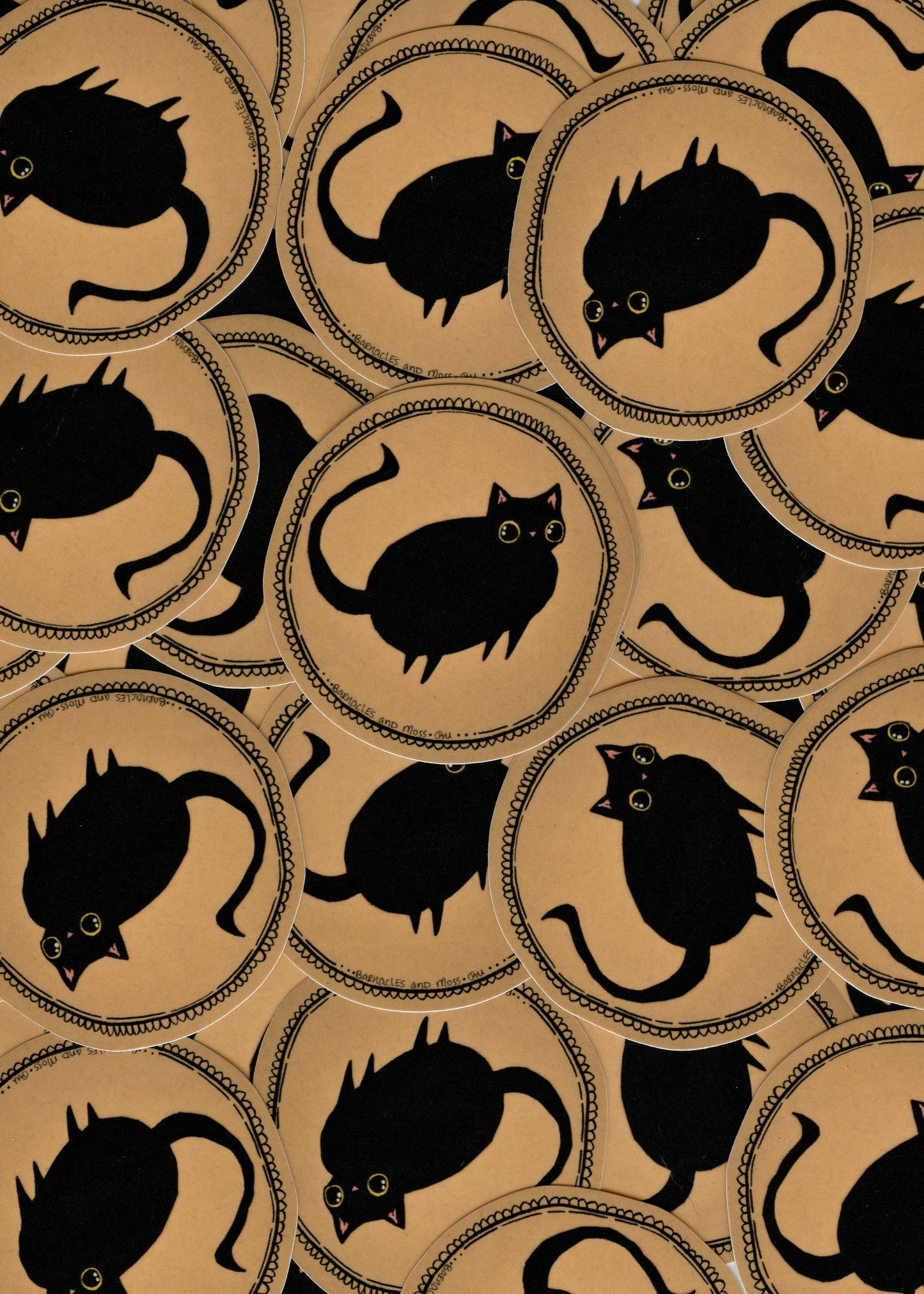 Black Cat - Glossy Vinyl Sticker