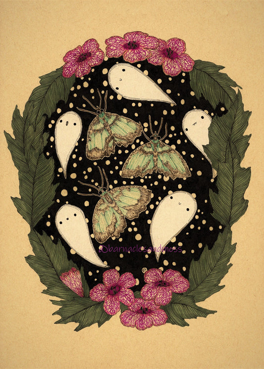 Goth Moth Fine Art Print