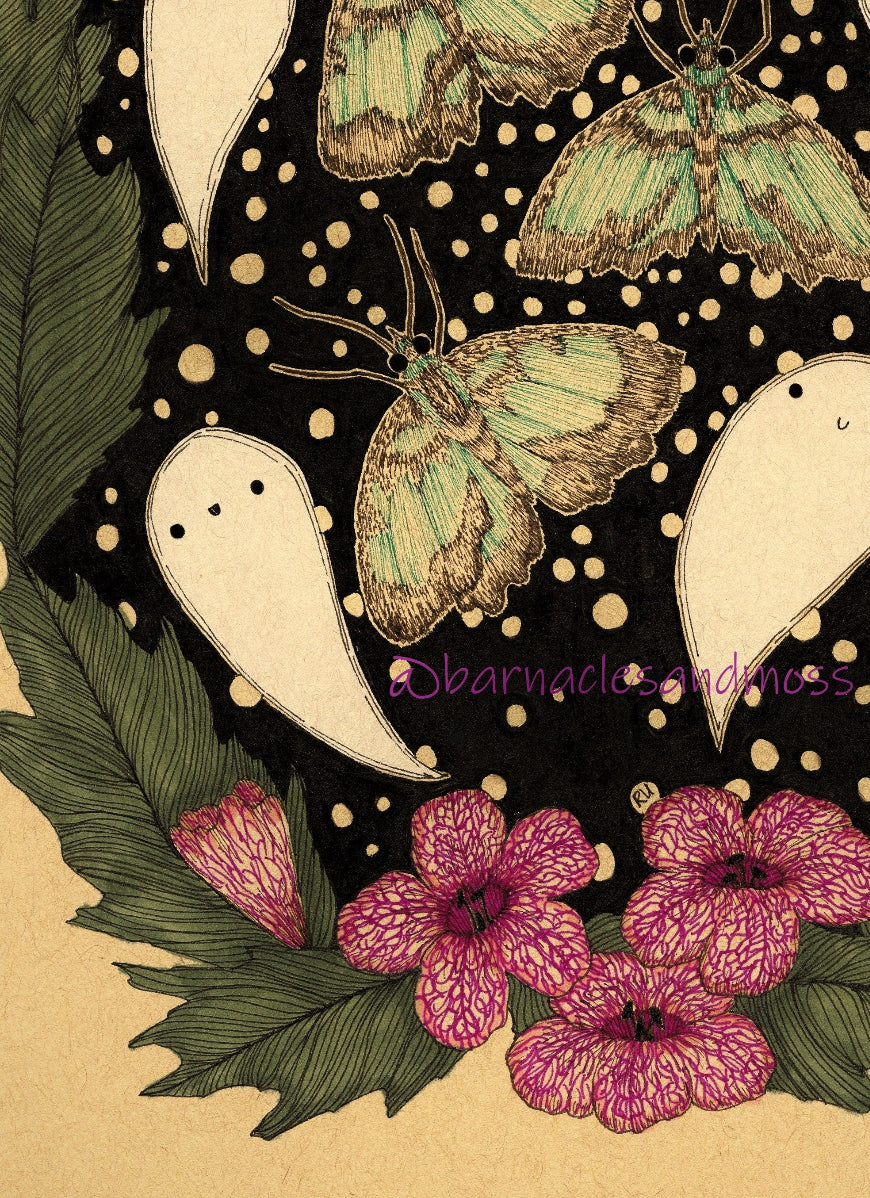 Goth Moth Fine Art Print