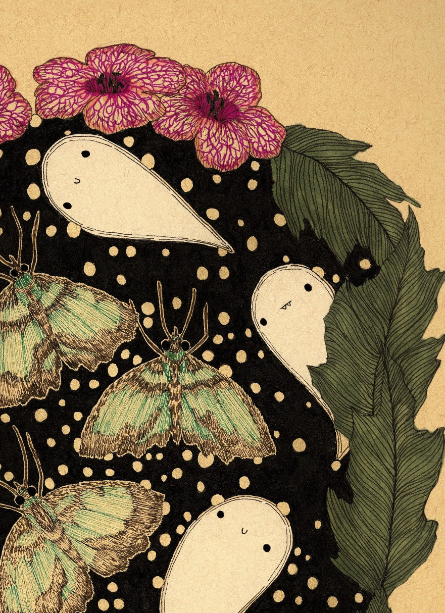 Goth Moth Fine Art Print