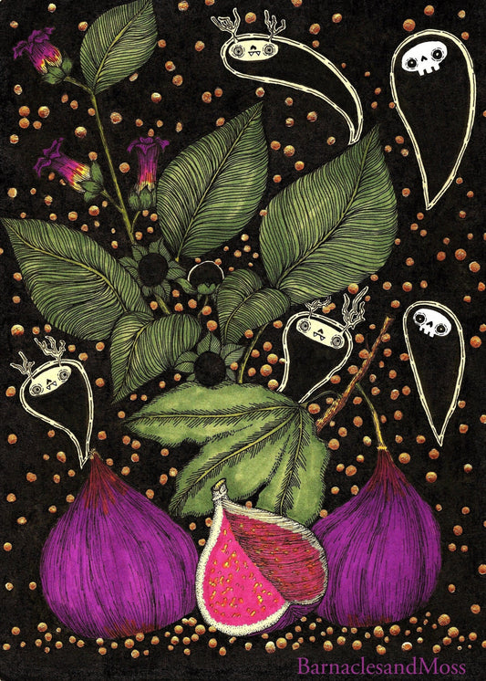 Goblincore Figs Fine Art Print