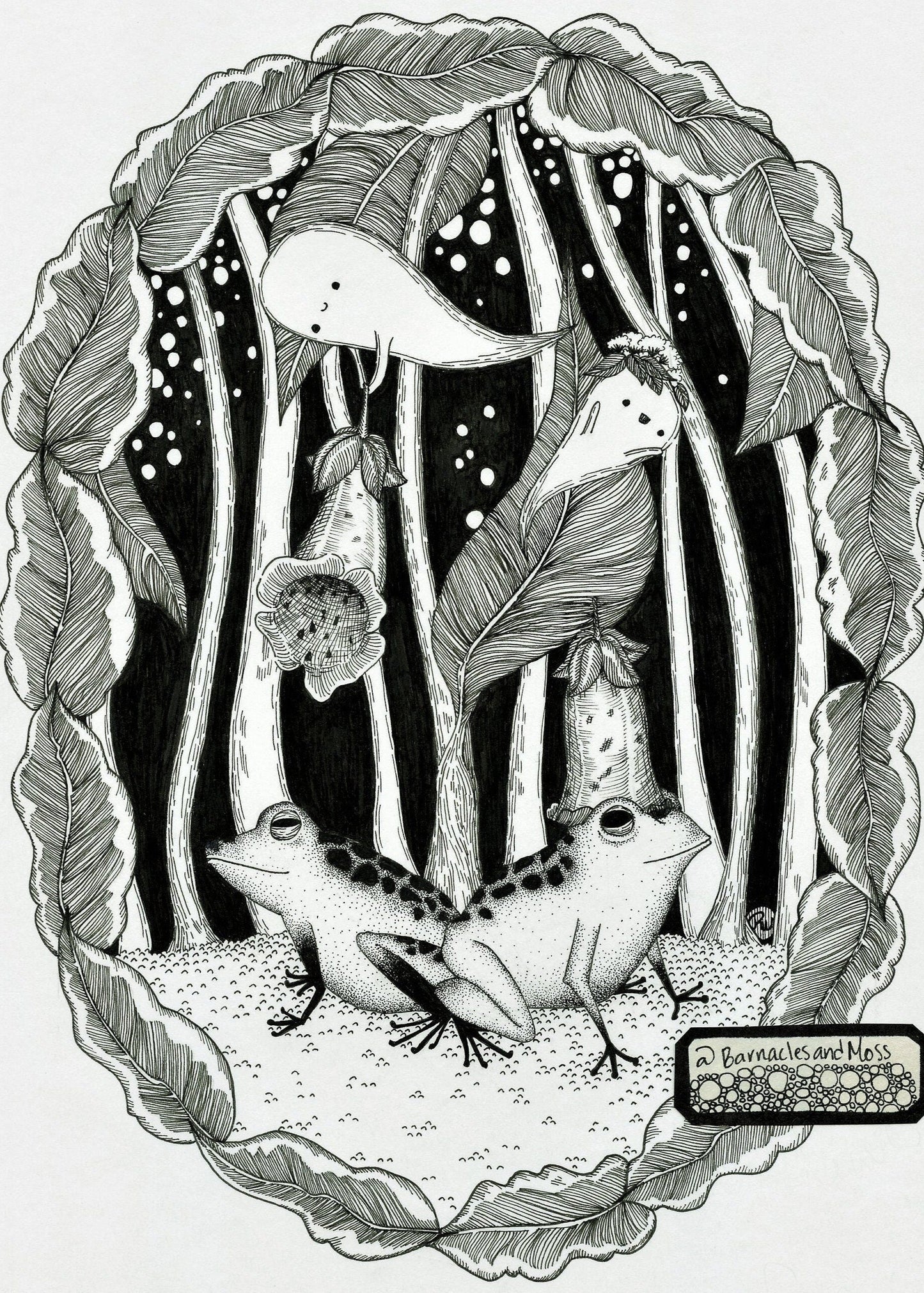 Foxy Frogs Fine Art Print
