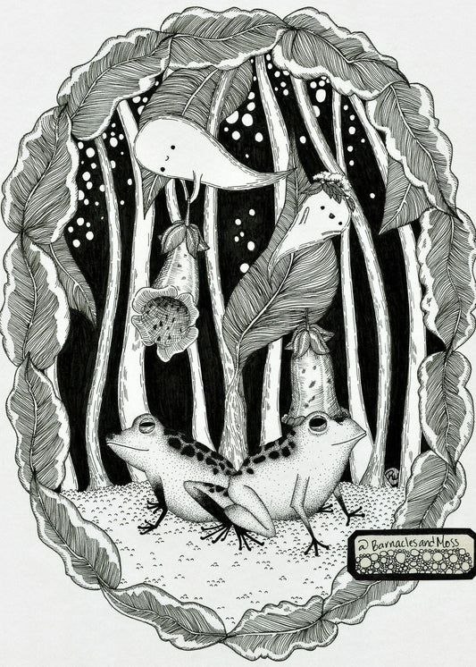 Foxy Frogs Fine Art Print