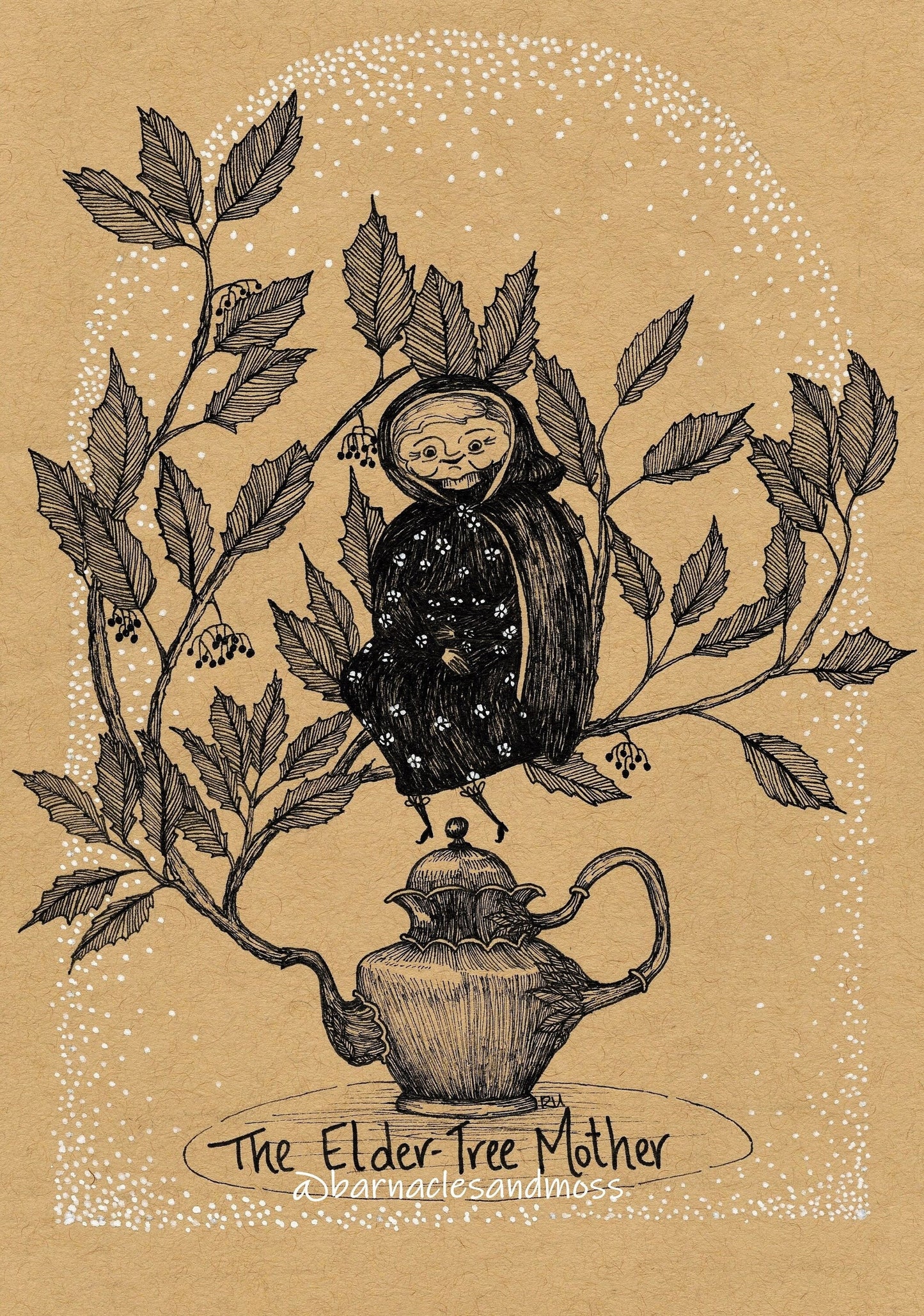 Elder-Tree Mother Fine Art Print