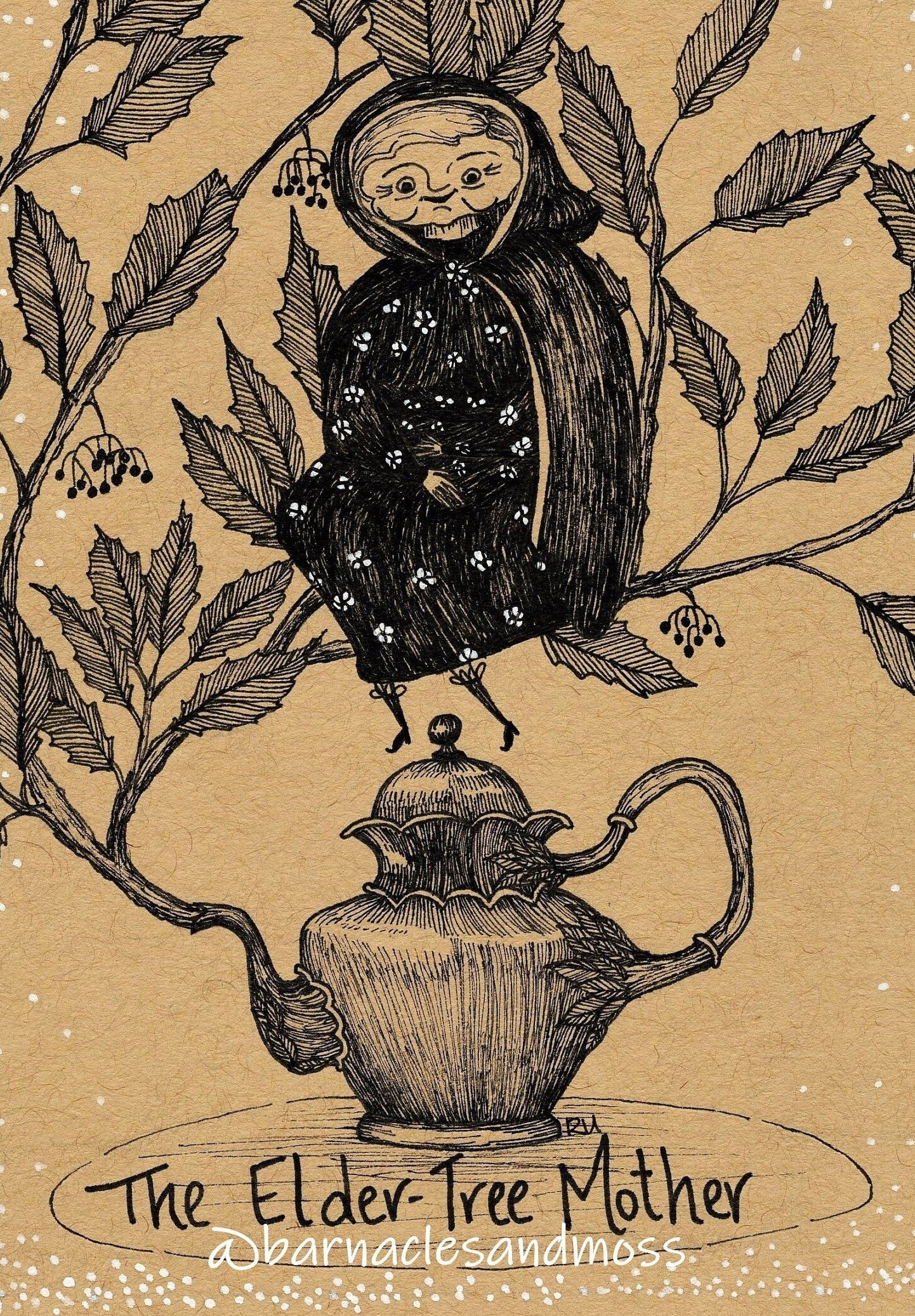 Elder-Tree Mother Fine Art Print