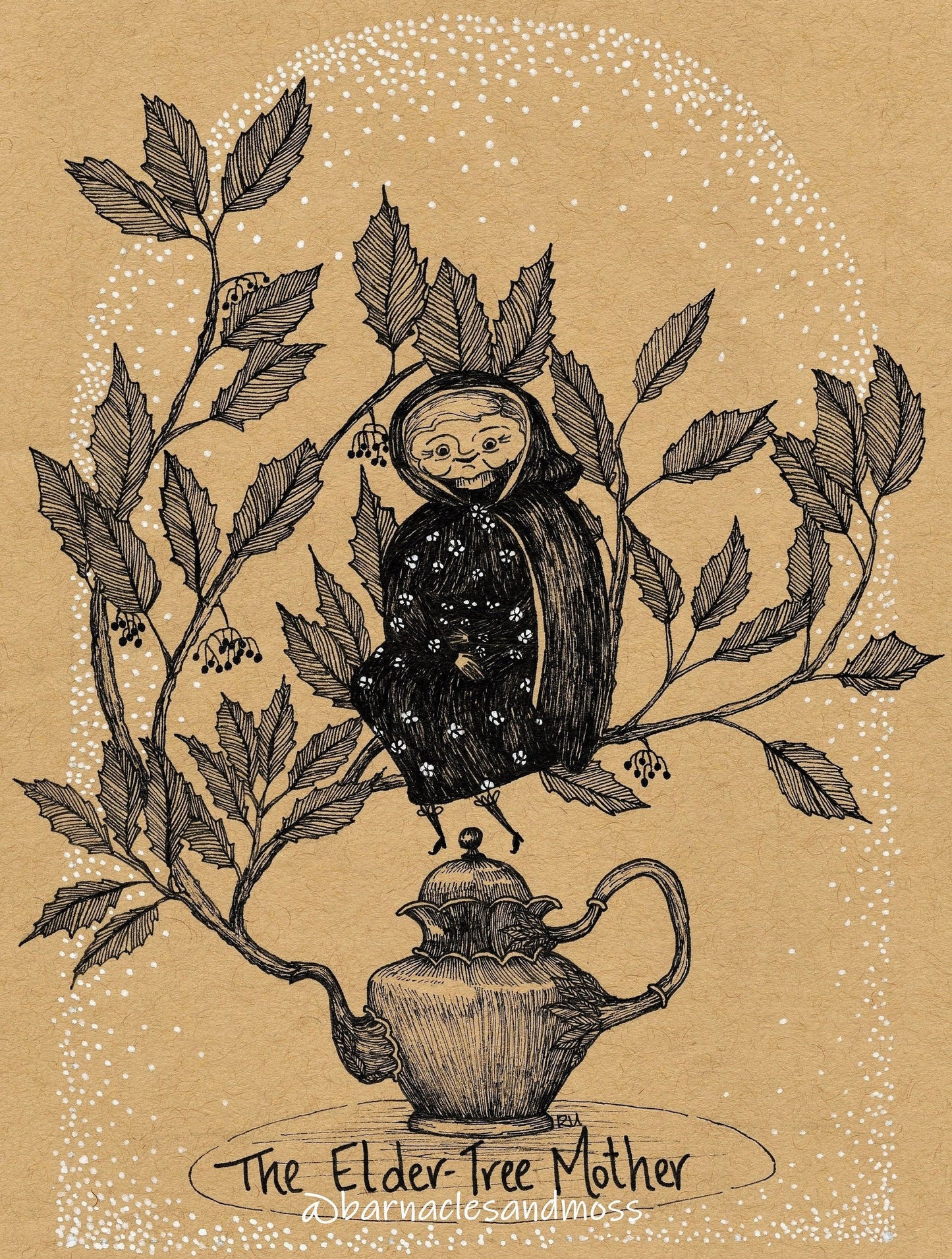 Elder-Tree Mother Fine Art Print