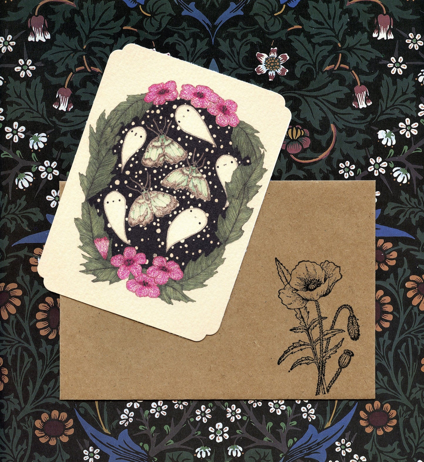 Set of 3 Frameable Haunted Flora Cards