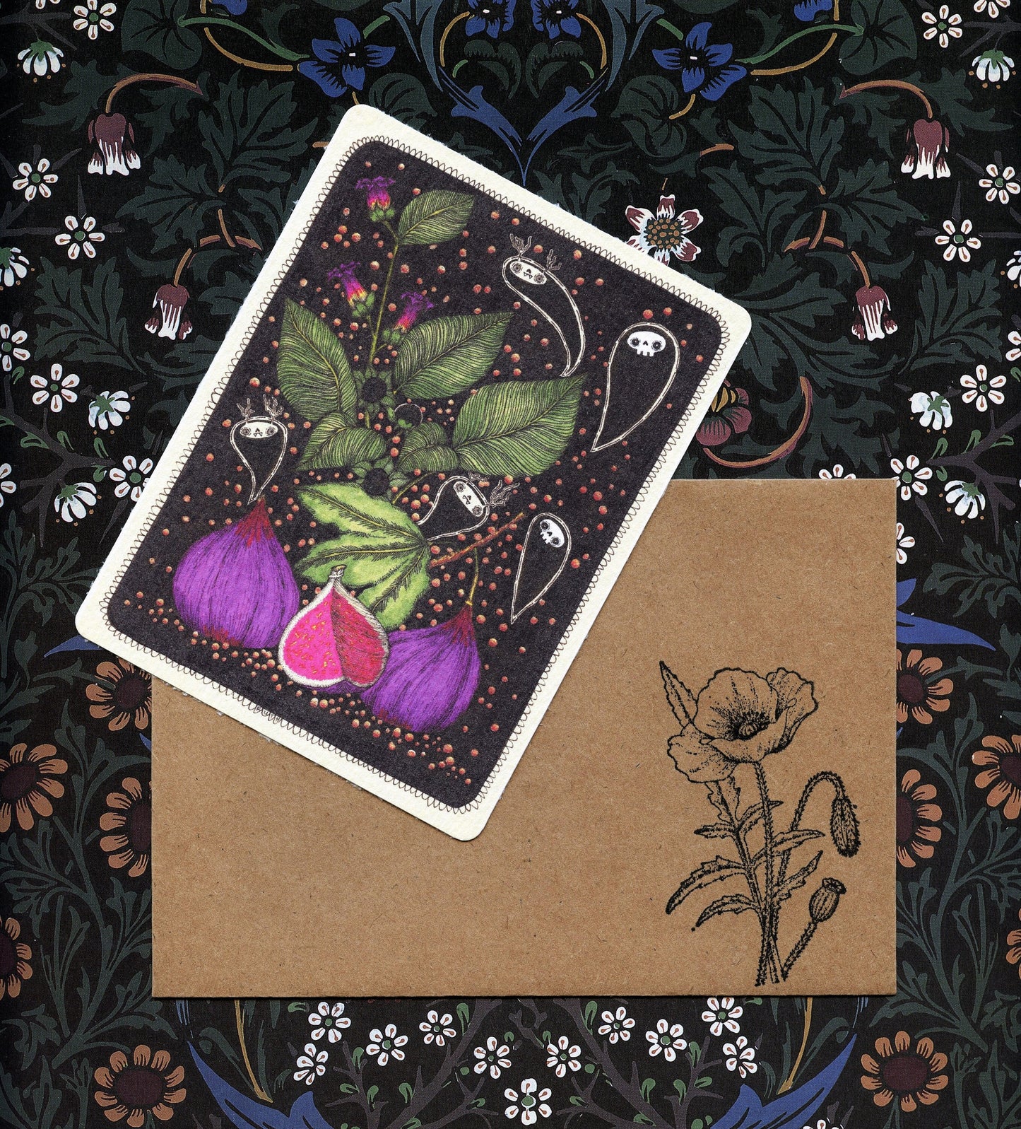 Set of 3 Frameable Haunted Flora Cards