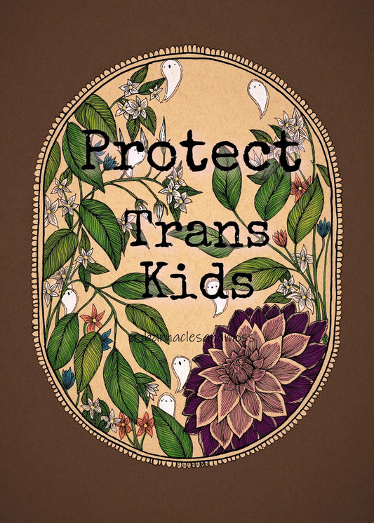 Protect Trans Kids Fine Art Print