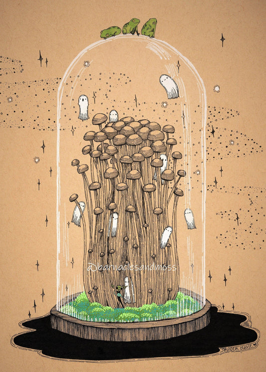 Knock Please Bell Jar Fine Art Print