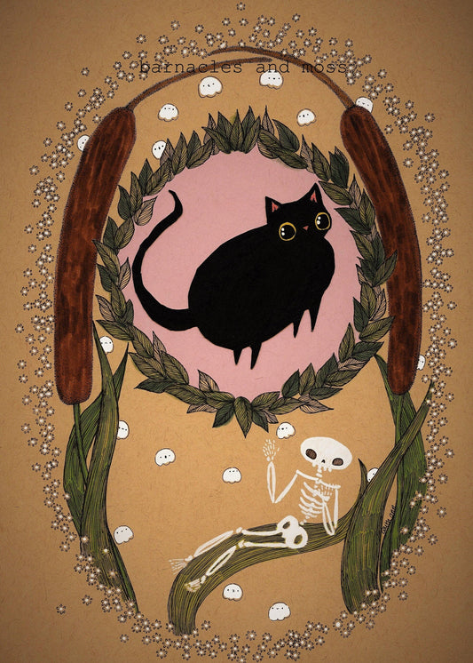 Bones and Cattails Fine Art Print