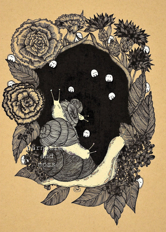 Snail Garden Fine Art Print