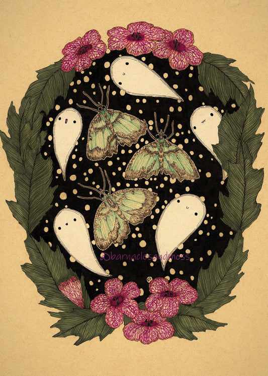 Goth Moth Fine Art Print