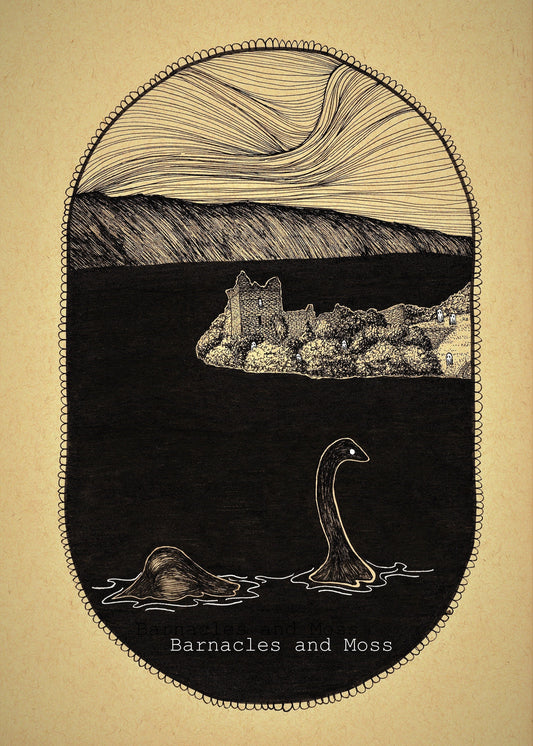 Loch Ness Monster Booty Fine Art Print