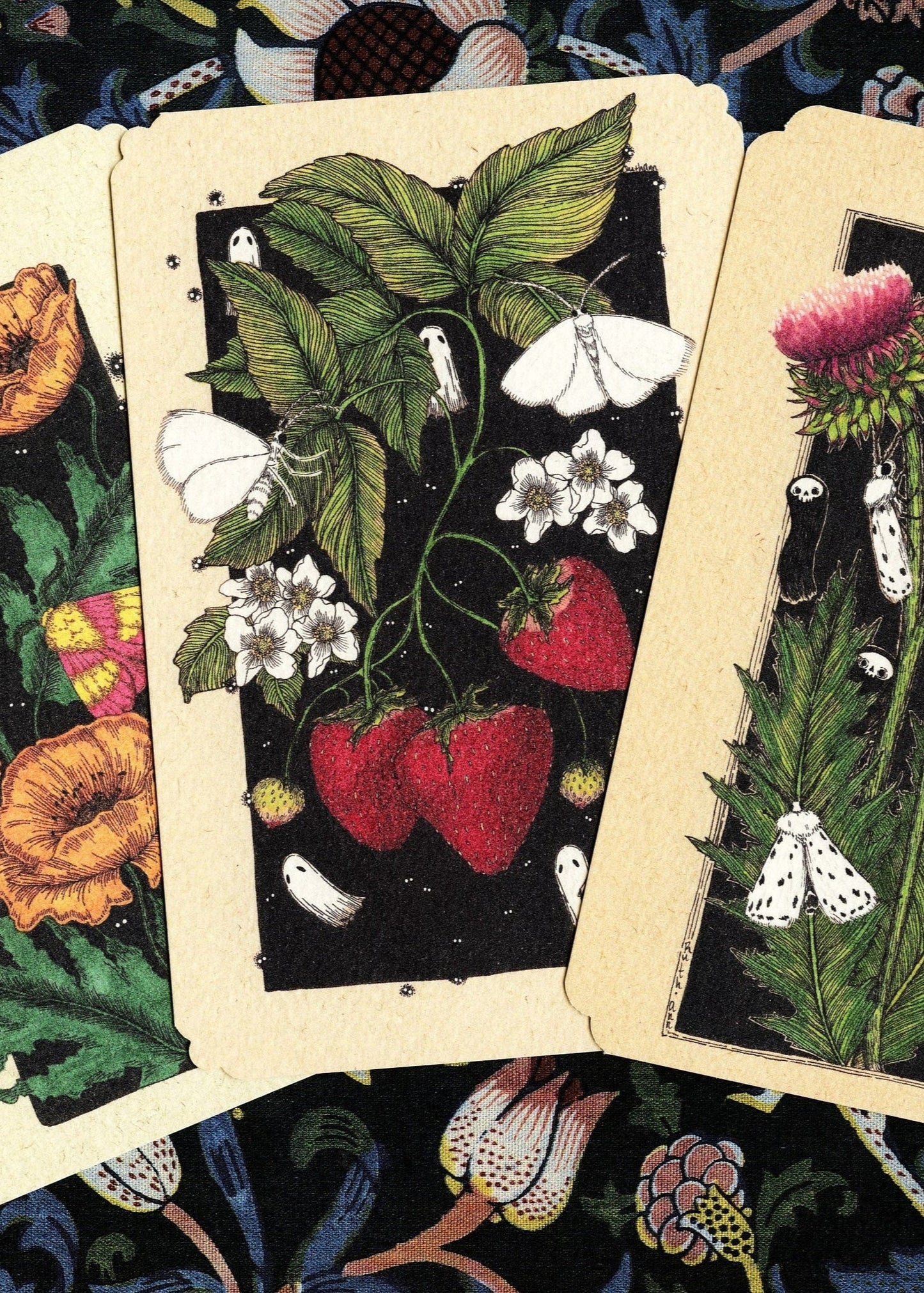 Set of 3 Frameable Dark Flora Card Set
