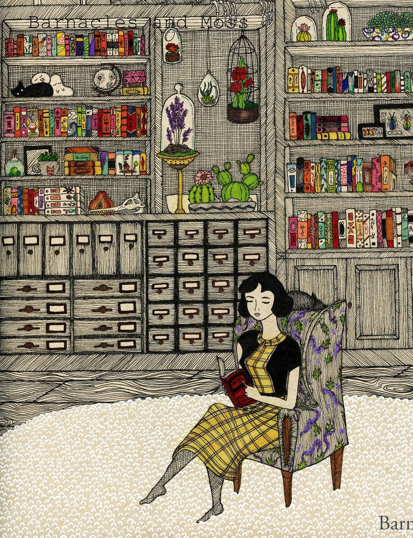 Reading Buddies Fine Art Print