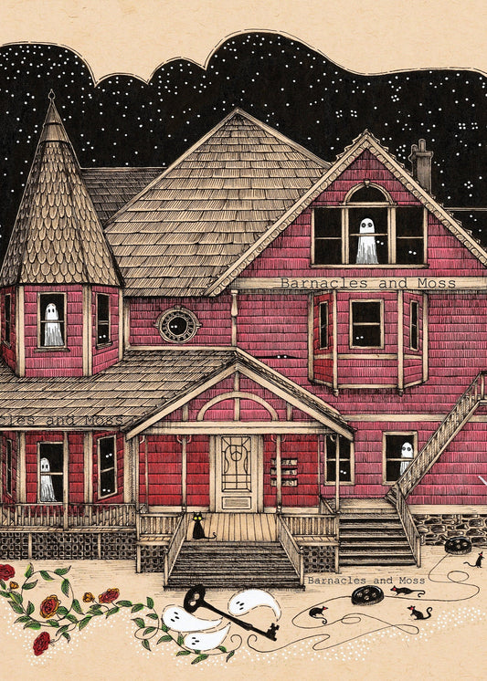 Pink Palace Apartments Fine Art Print