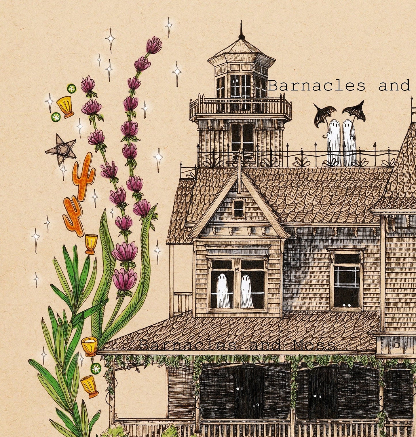 The Owens Sister's House Fine Art Print
